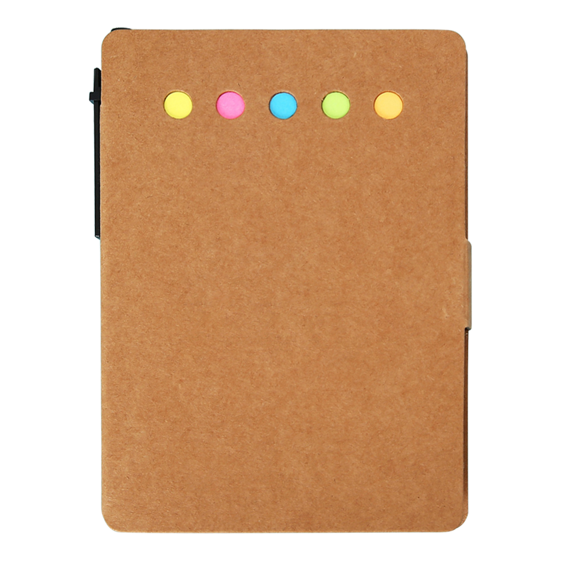 FlyFlyPromos - Kraft Paper Sticky Notebook With Pen Image 5 - Promotional Product