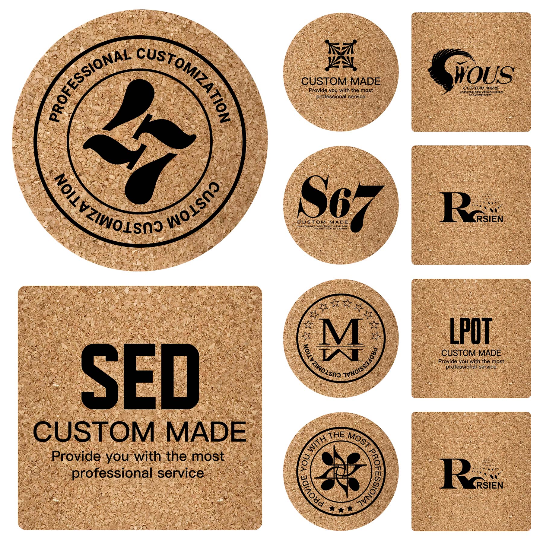 FlyFlyPromos - Round Cork Coaster - Promotional Product