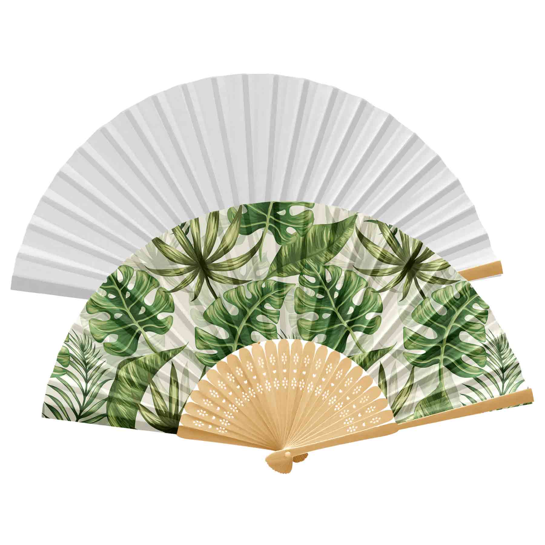 FlyFlyPromos - Handheld Foldable Full Color Bamboo Paper Fan Image 20 - Promotional Product