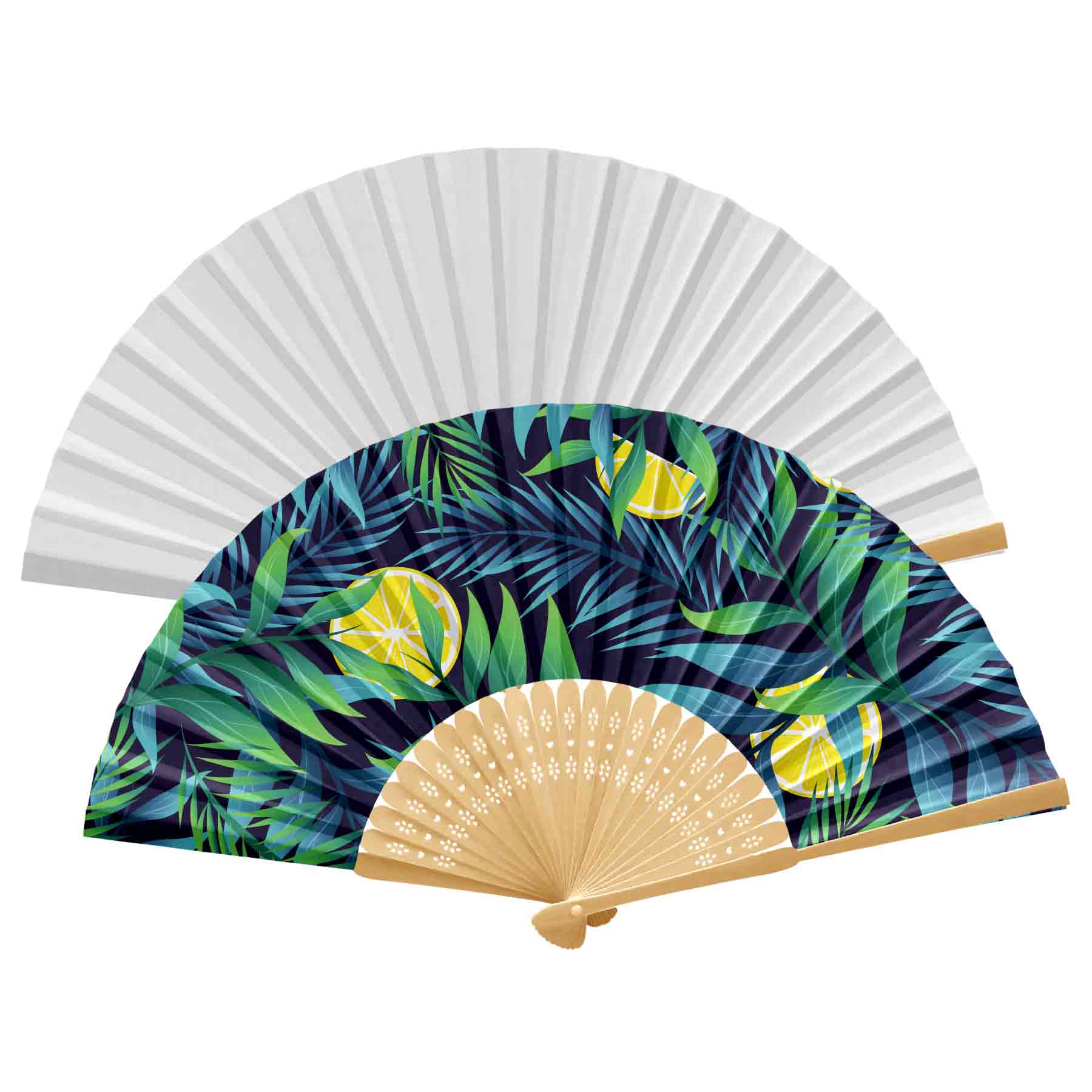 FlyFlyPromos - Handheld Foldable Full Color Bamboo Paper Fan Image 18 - Promotional Product