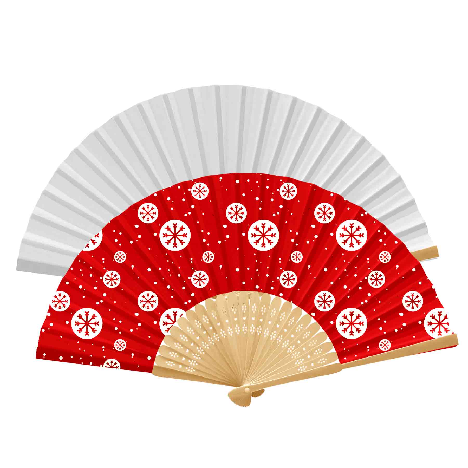 FlyFlyPromos - Handheld Foldable Full Color Bamboo Paper Fan Image 14 - Promotional Product