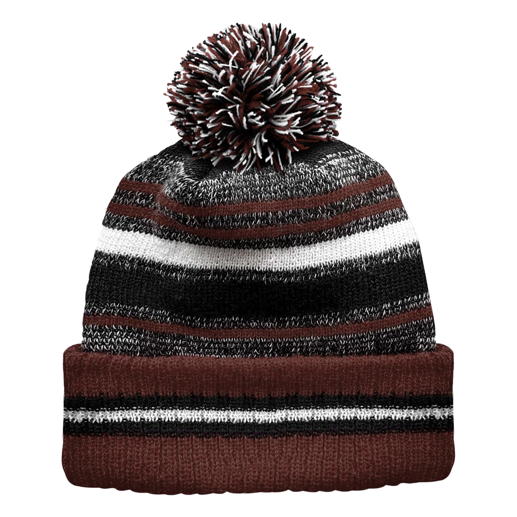 FlyFlyPromos - Classic Cuff Winter Beanie Hat with Pom Toque Image 2 - Promotional Product