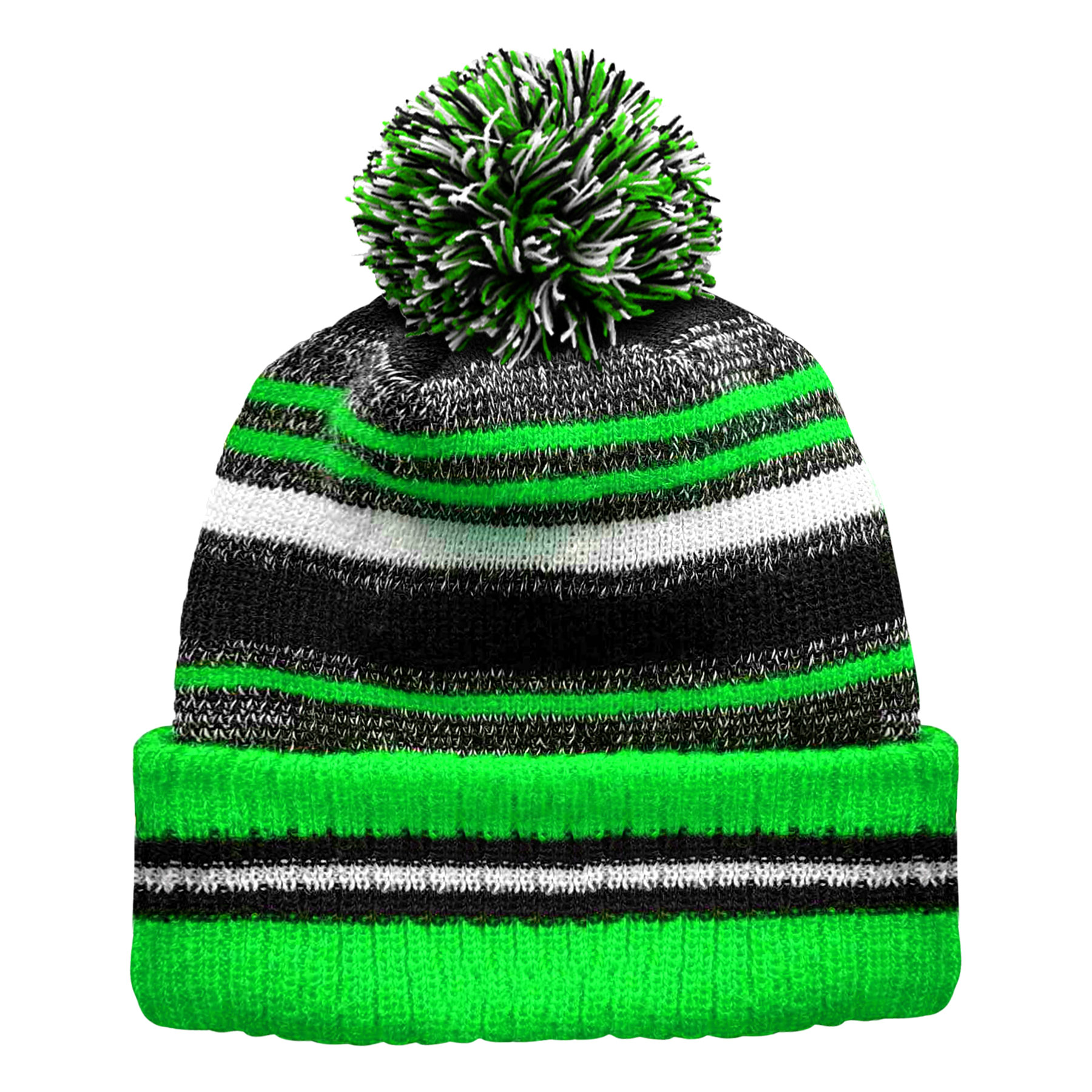 FlyFlyPromos - Classic Cuff Winter Beanie Hat with Pom Toque Image 11 - Promotional Product