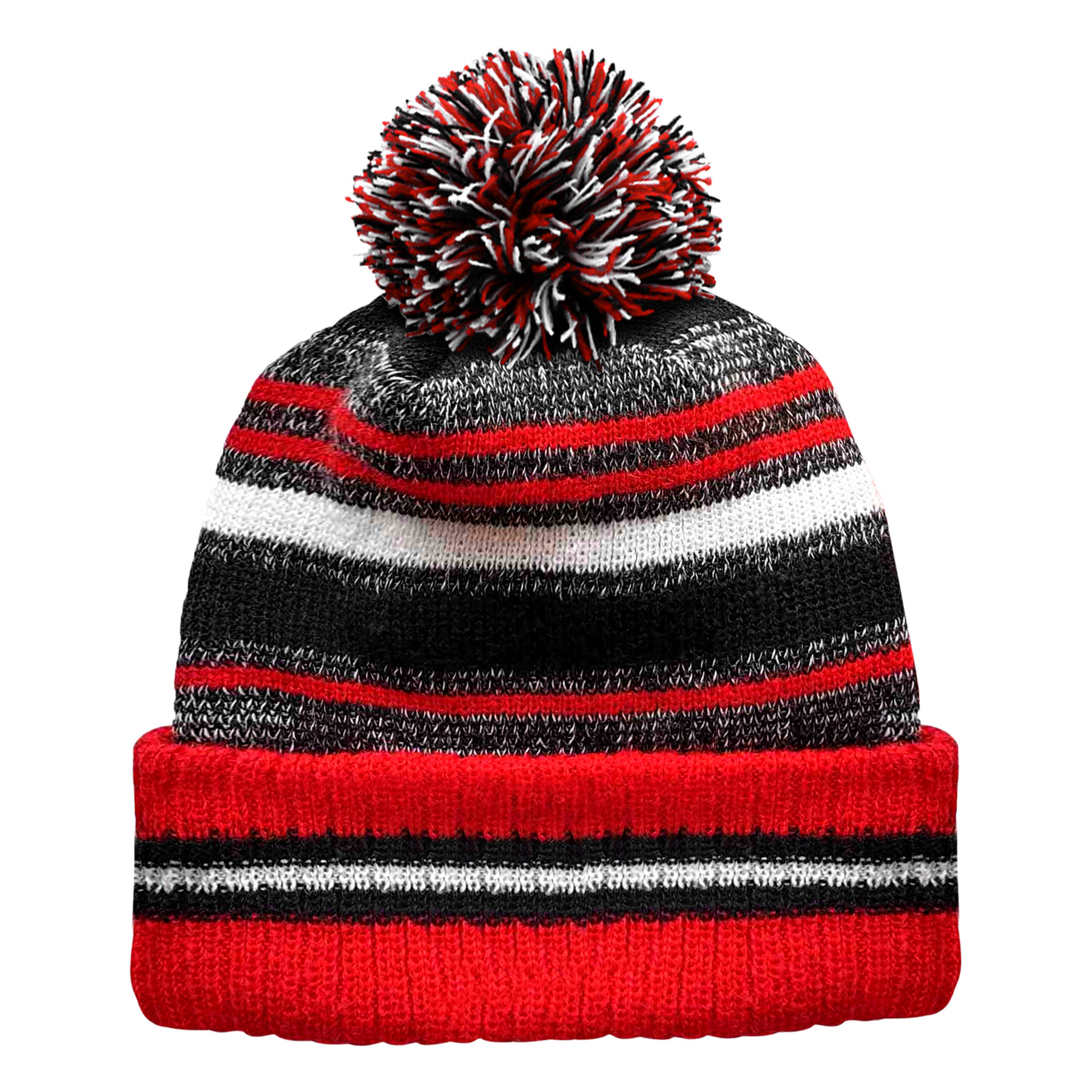 FlyFlyPromos - Classic Cuff Winter Beanie Hat with Pom Toque Image 6 - Promotional Product