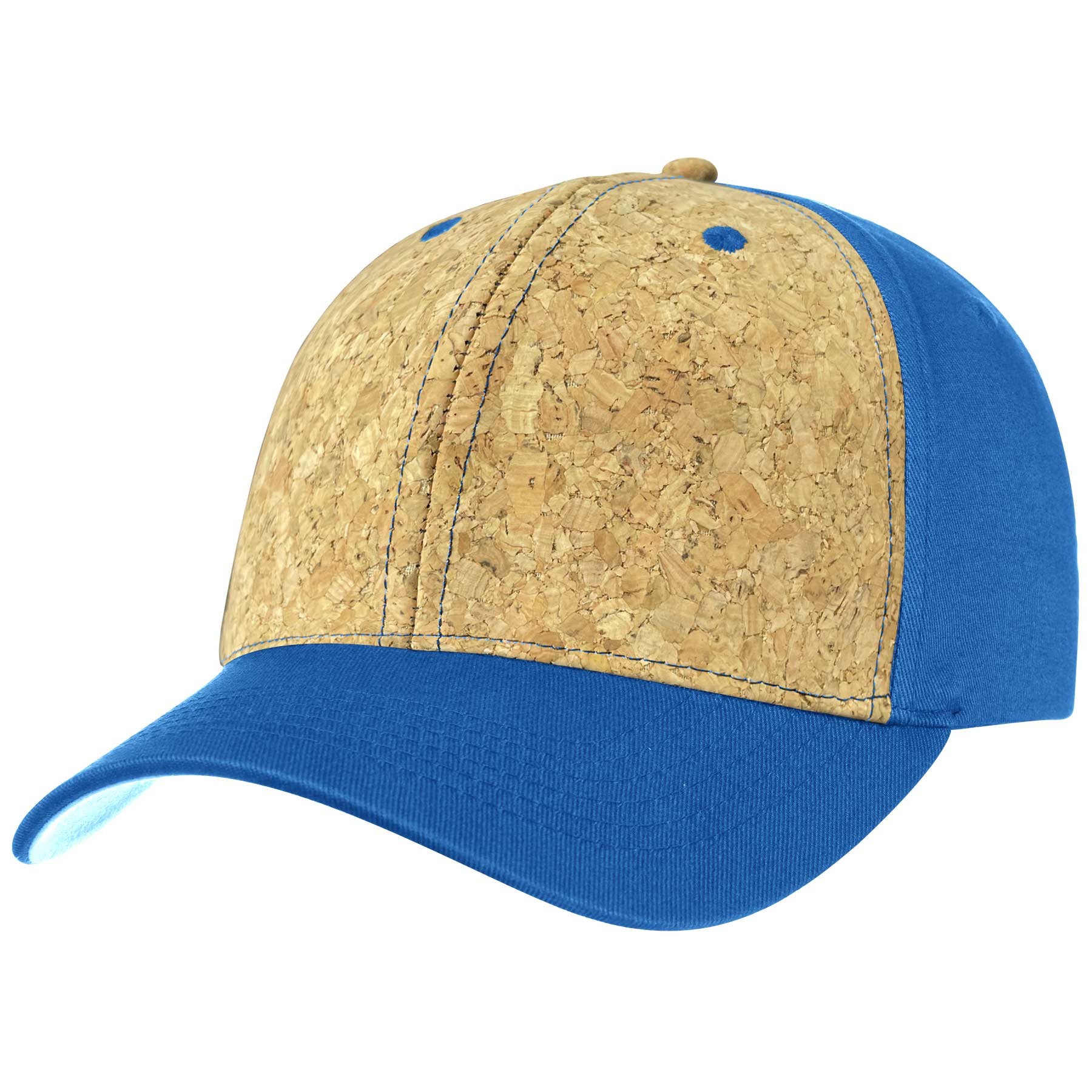 FlyFlyPromos - Two Tone 6 Panel Cork Trucker Baseball Cap Image 4 - Promotional Product