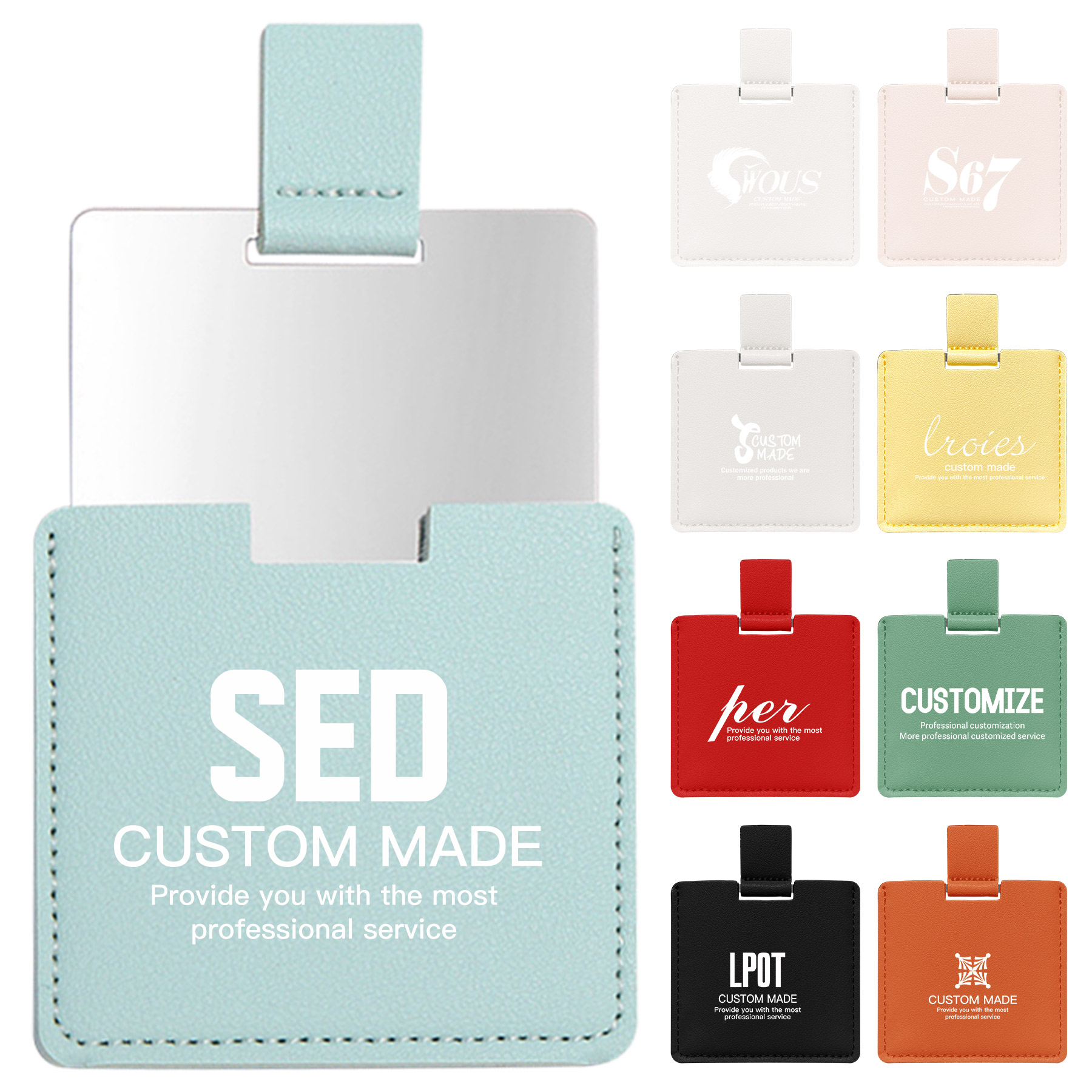 FlyFlyPromos - Portable Cosmetic Stainless Steel Mirror - Promotional Product