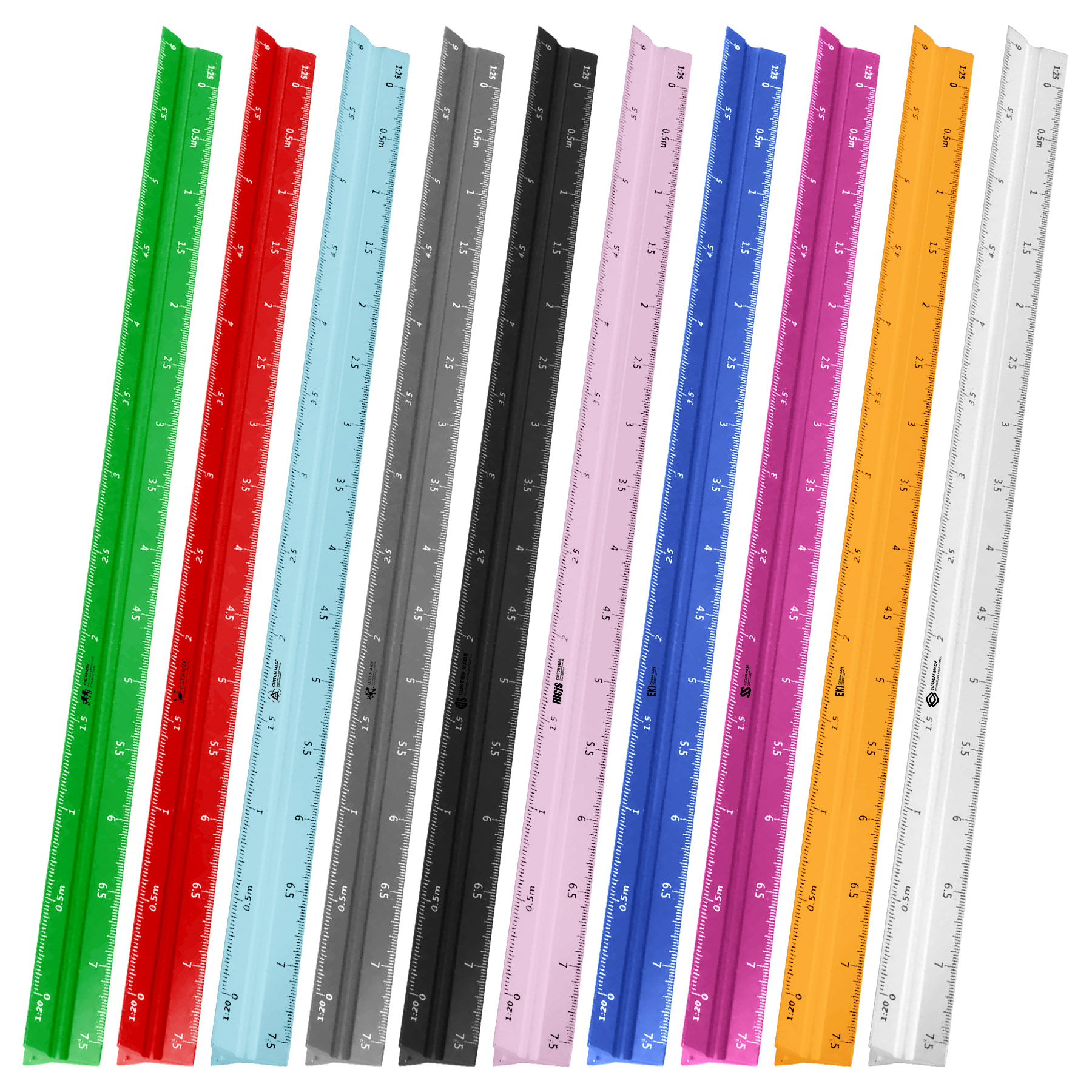 FlyFlyPromos - 12'' Engineer Scale Ruler - Promotional Product