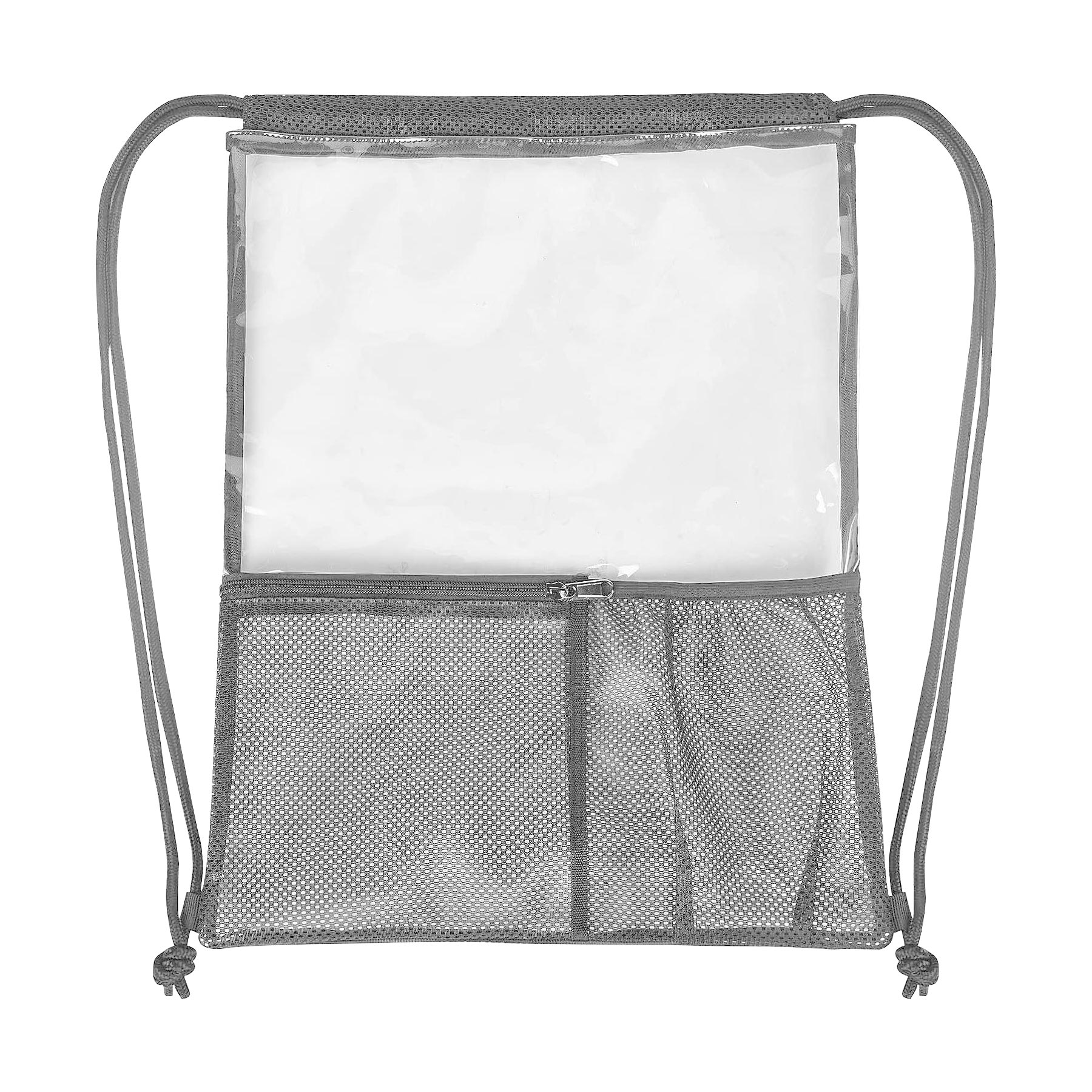 FlyFlyPromos - Transparent PVC Drawstring Backpack Image 3 - Promotional Product