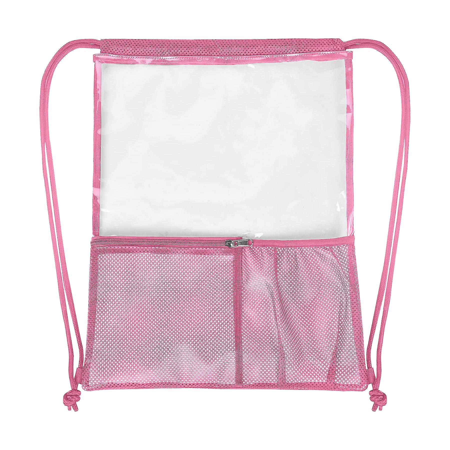FlyFlyPromos - Transparent PVC Drawstring Backpack Image 2 - Promotional Product