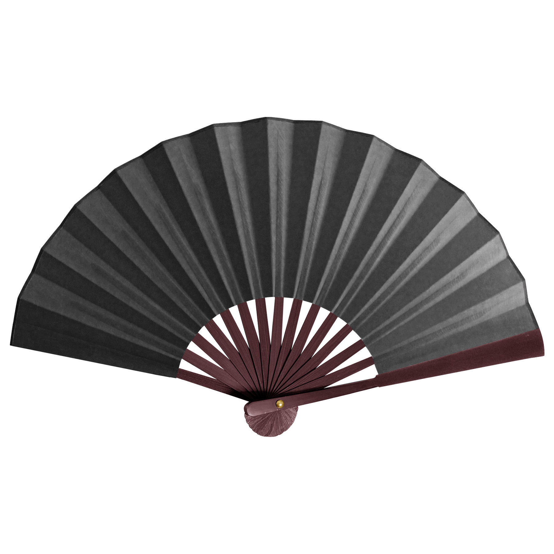FlyFlyPromos - 13''L Spun Silk Cloth Bamboo Fan Image 2 - Promotional Product