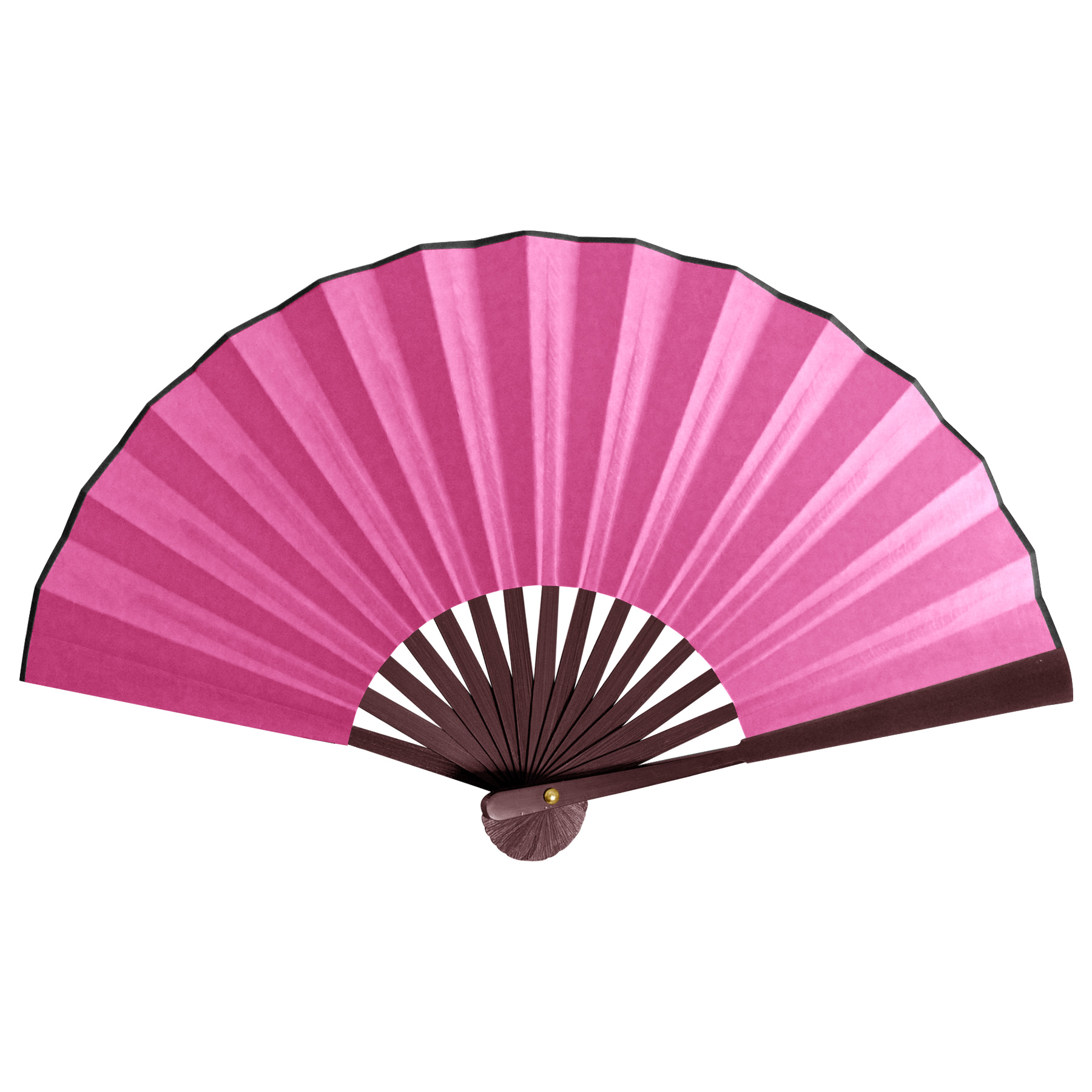 FlyFlyPromos - 13''L Spun Silk Cloth Bamboo Fan Image 7 - Promotional Product