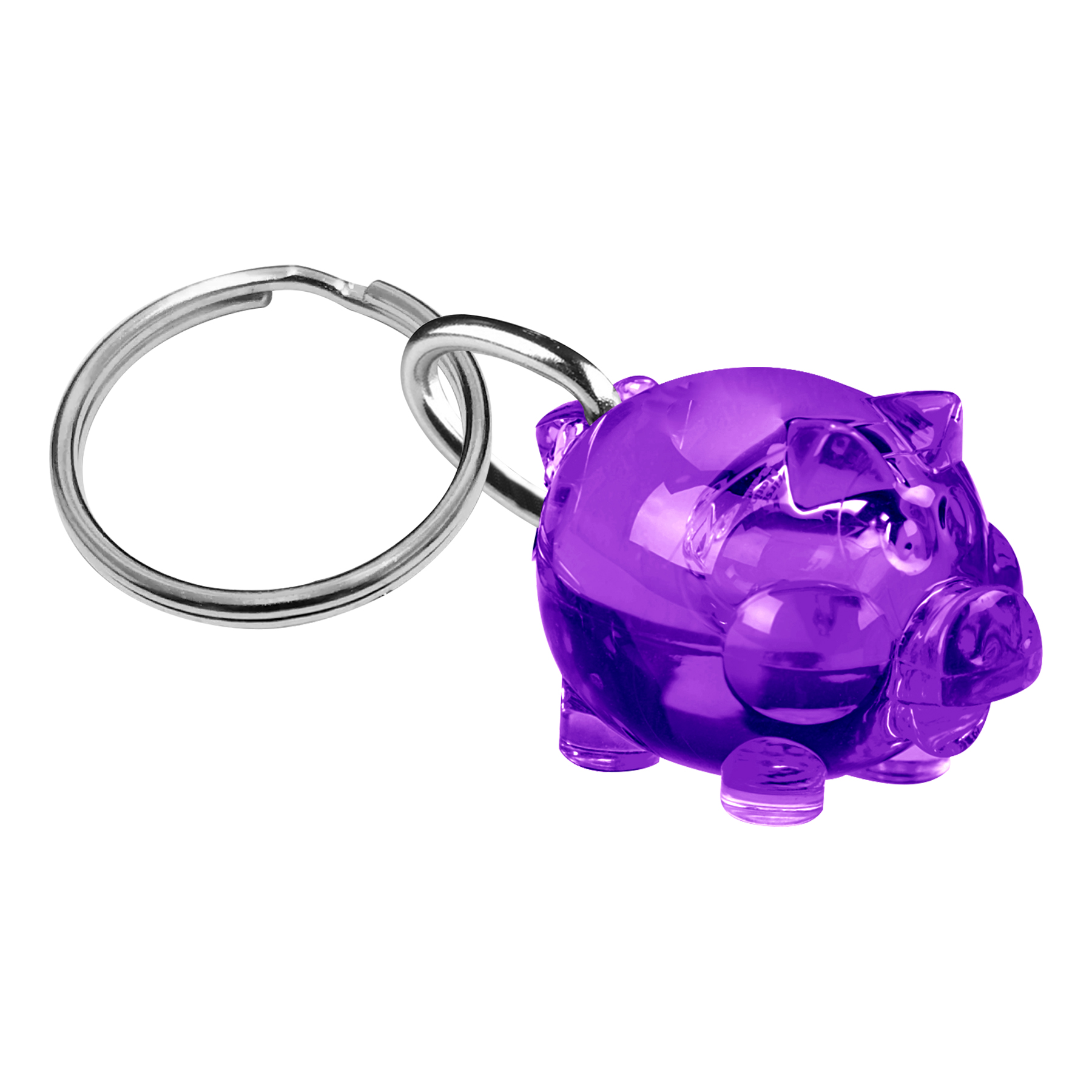 FlyFlyPromos - Solid Piggy Keychain Image 6 - Promotional Product