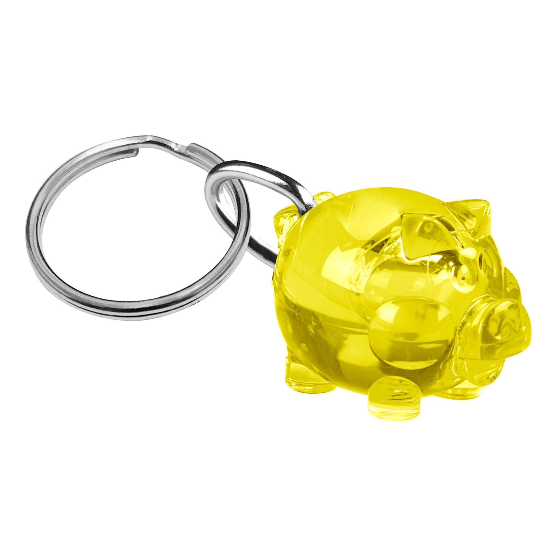 FlyFlyPromos - Solid Piggy Keychain Image 2 - Promotional Product