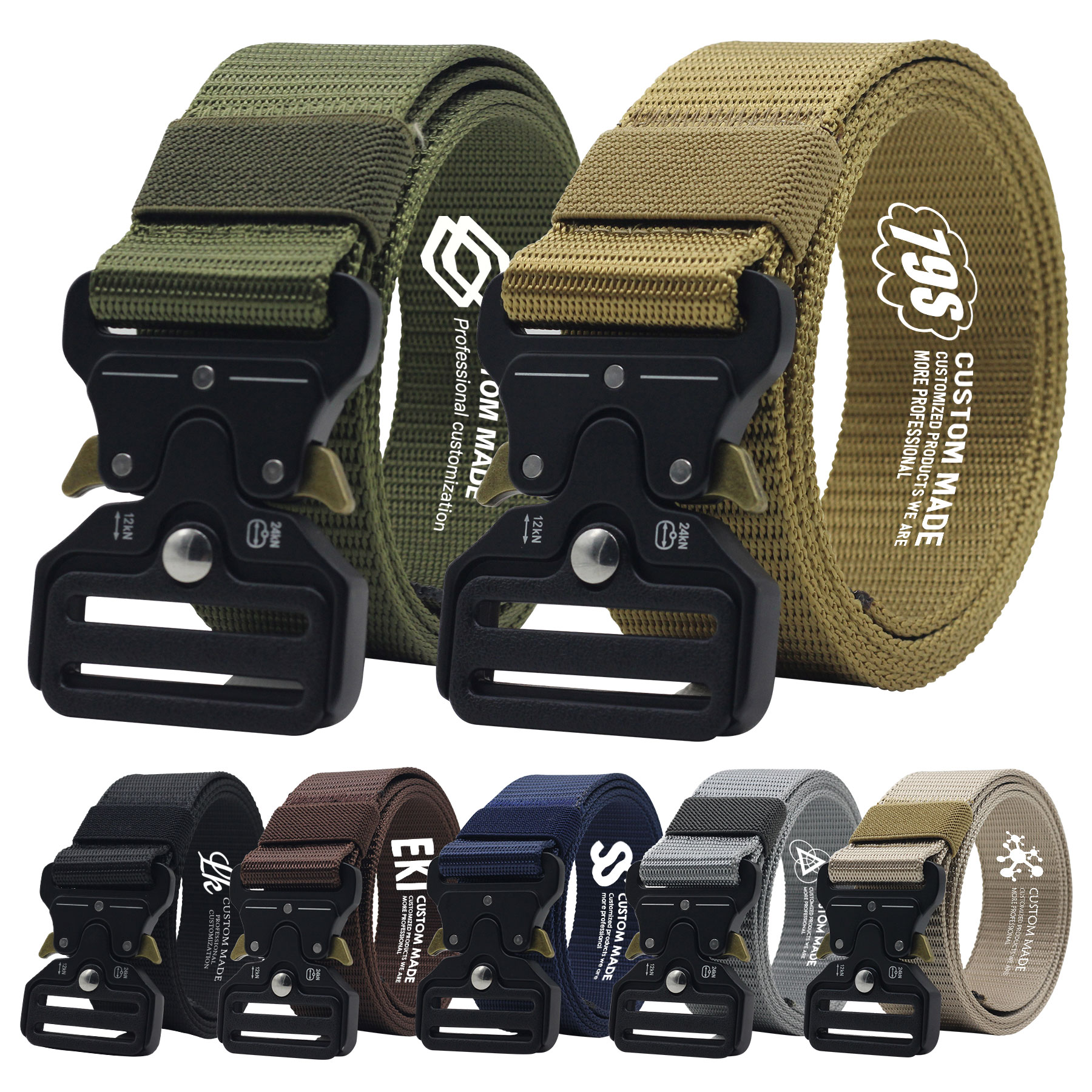 FlyFlyPromos - Alloy &amp; Nylon Tactical Belt - Promotional Product
