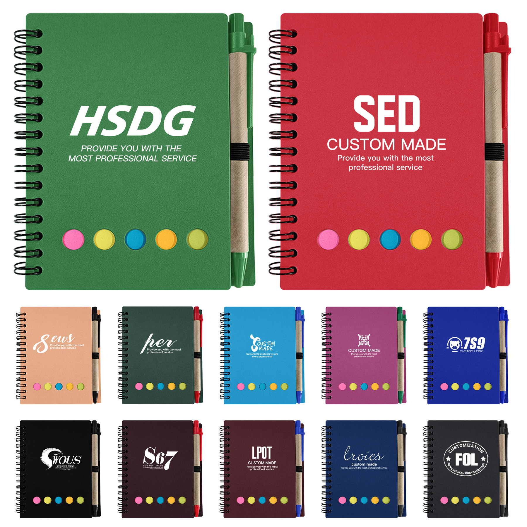 FlyFlyPromos - Recycle Write Notebook &amp; Pen - Promotional Product