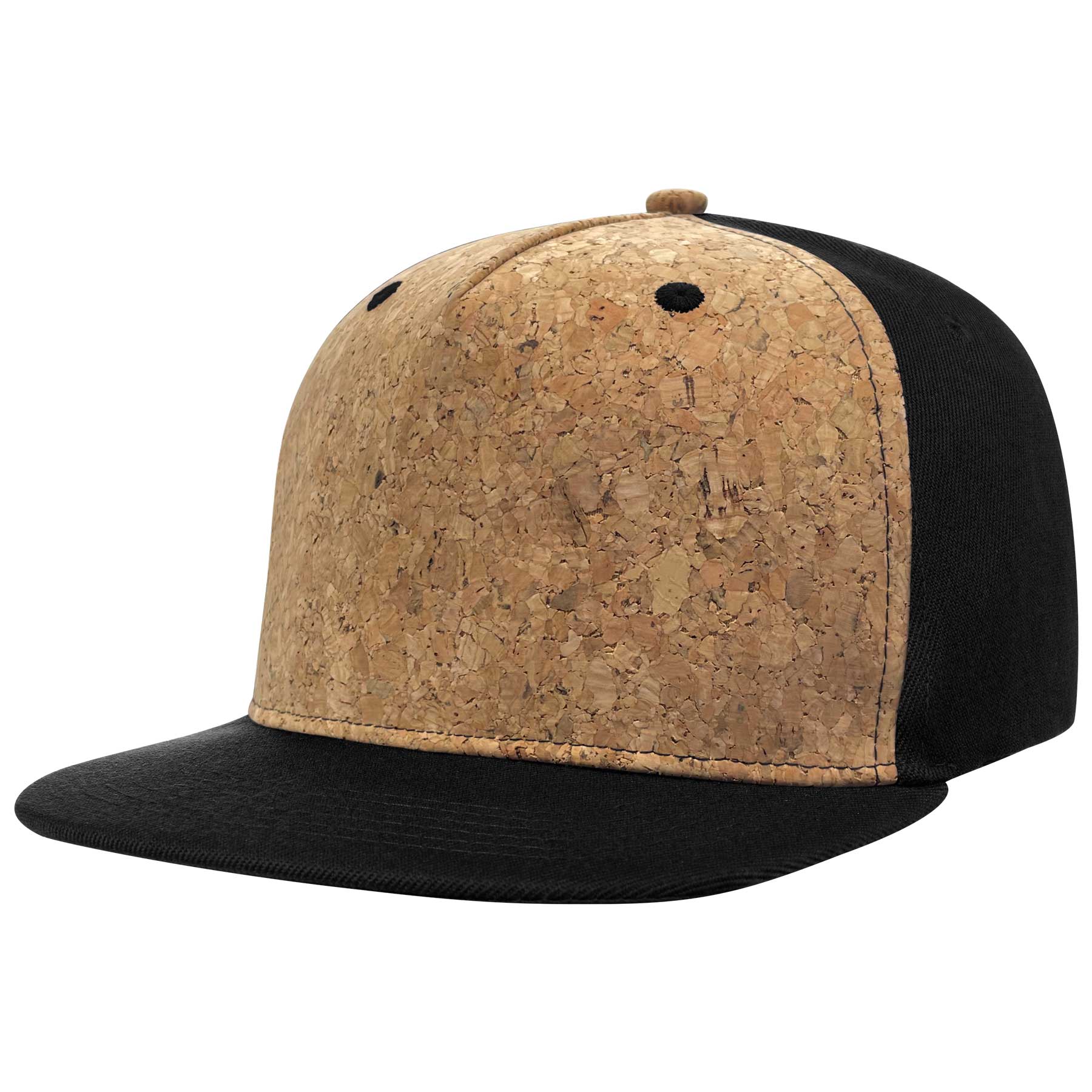 FlyFlyPromos - Cotton Flat Visor Adjustable Snapback Cork Caps Image 18 - Promotional Product