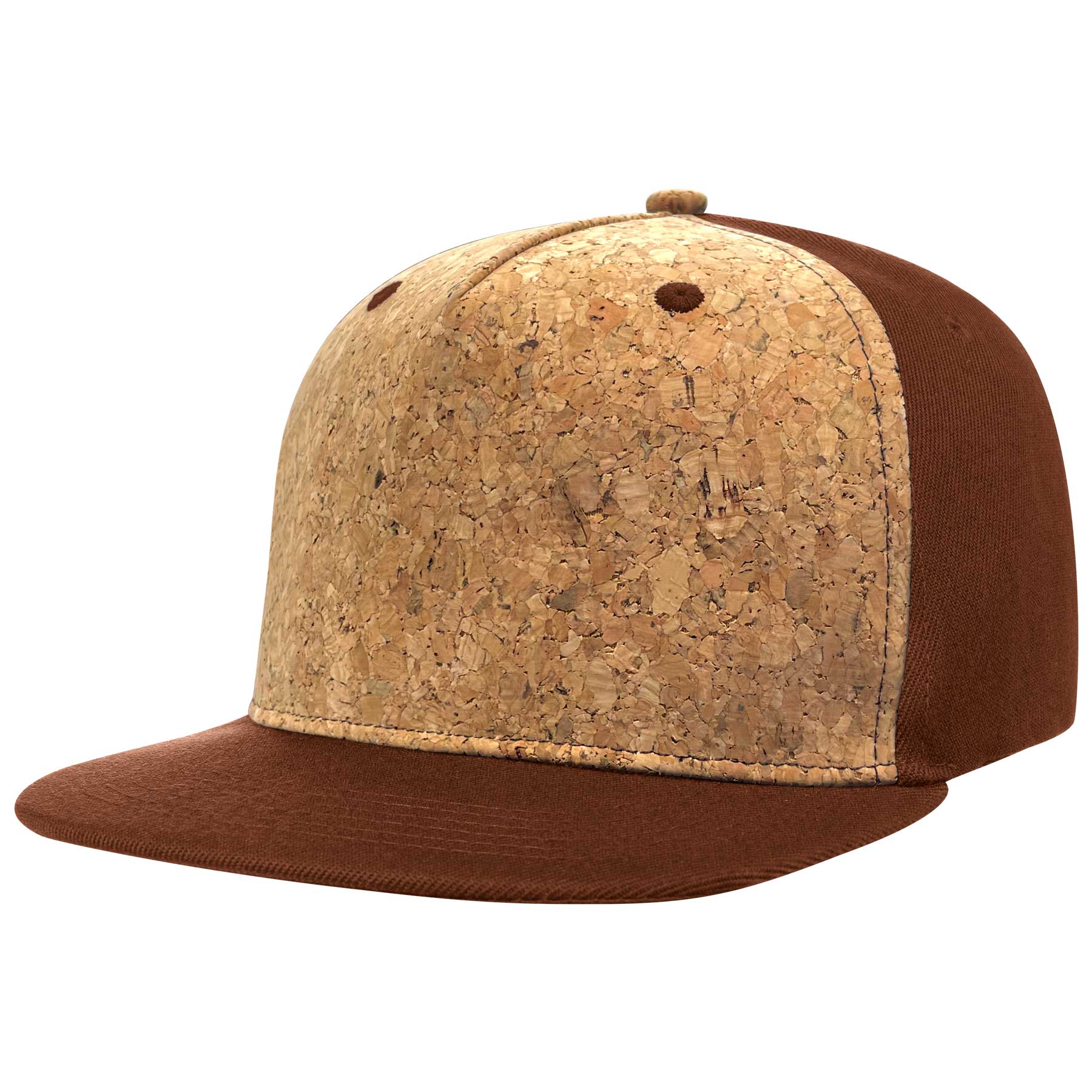 FlyFlyPromos - Cotton Flat Visor Adjustable Snapback Cork Caps Image 17 - Promotional Product