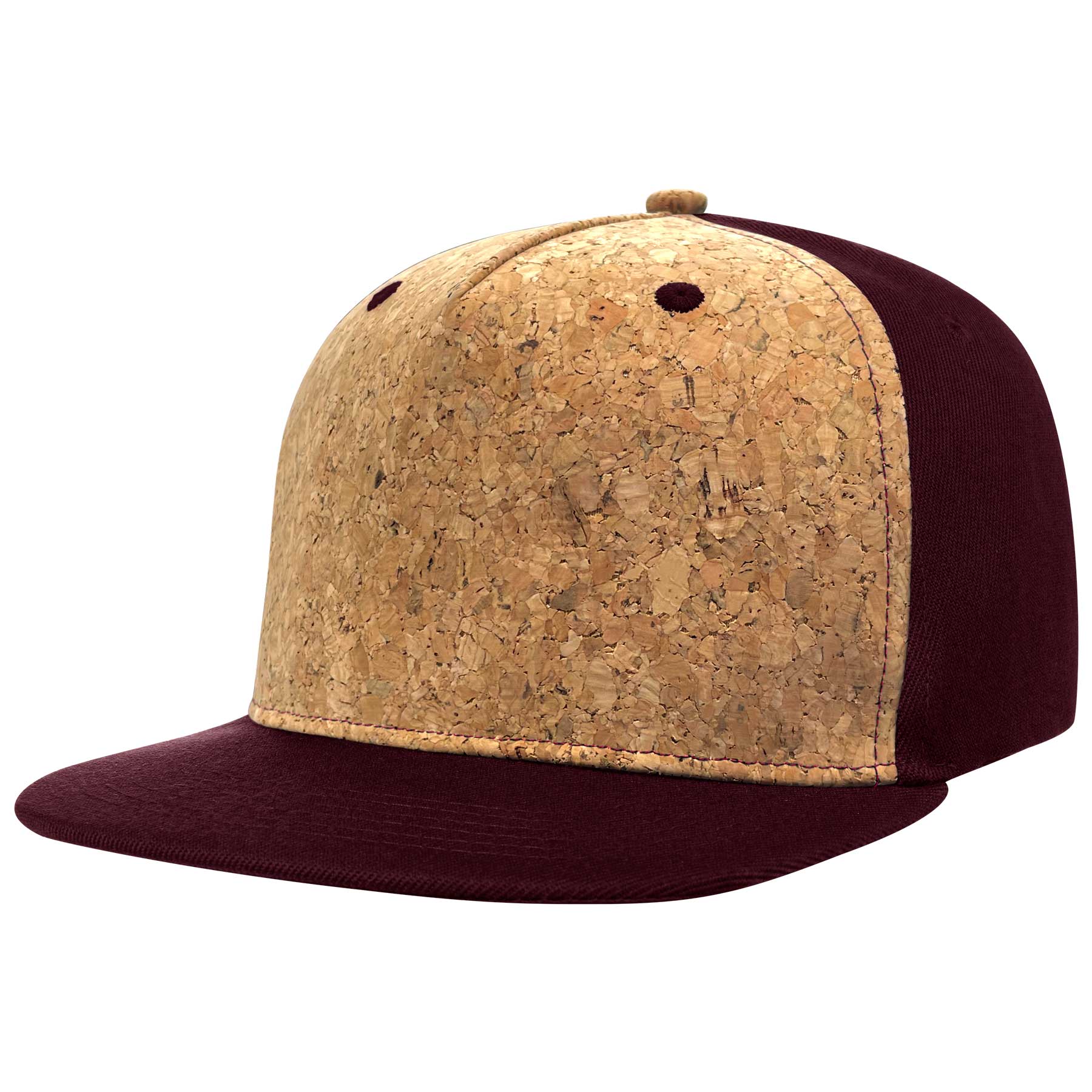 FlyFlyPromos - Cotton Flat Visor Adjustable Snapback Cork Caps Image 16 - Promotional Product
