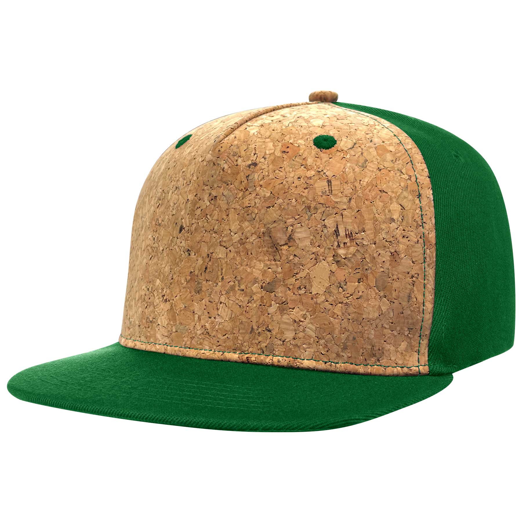FlyFlyPromos - Cotton Flat Visor Adjustable Snapback Cork Caps Image 14 - Promotional Product