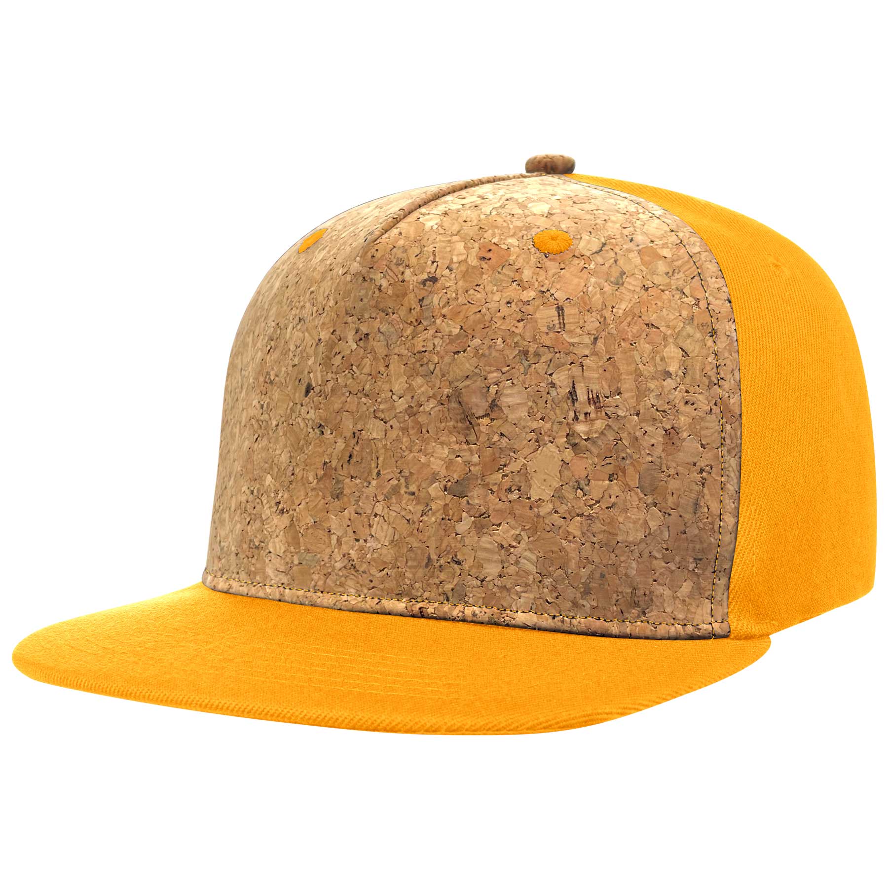 FlyFlyPromos - Cotton Flat Visor Adjustable Snapback Cork Caps Image 10 - Promotional Product