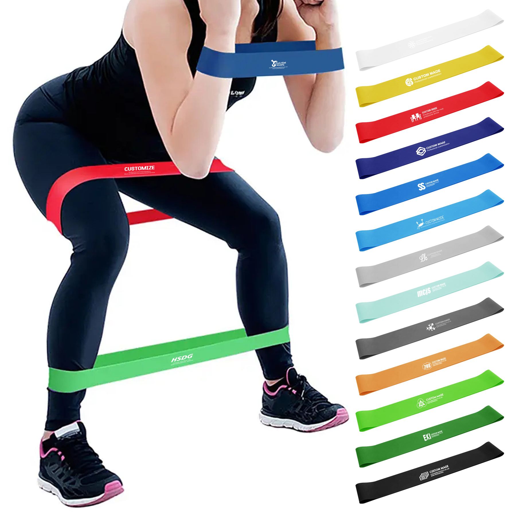 FlyFlyPromos - Yoga Resistance Bands - Promotional Product