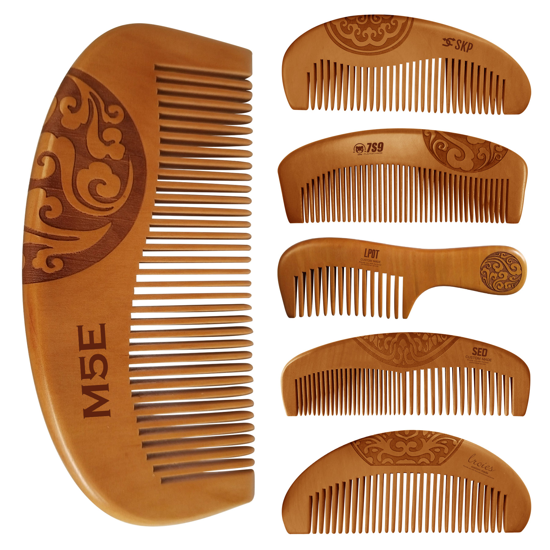 FlyFlyPromos - Anti-Static Wooden Comb - Promotional Product