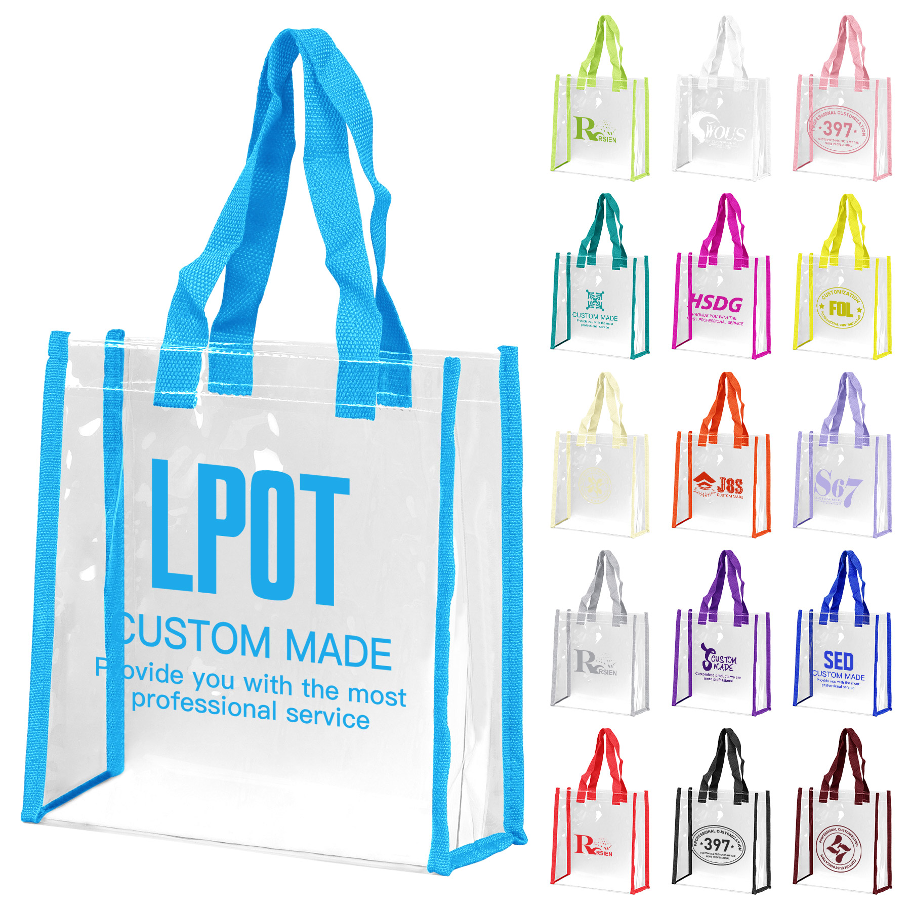 FlyFlyPromos - Waterproof Clear PVC Shopping Bag - Promotional Product