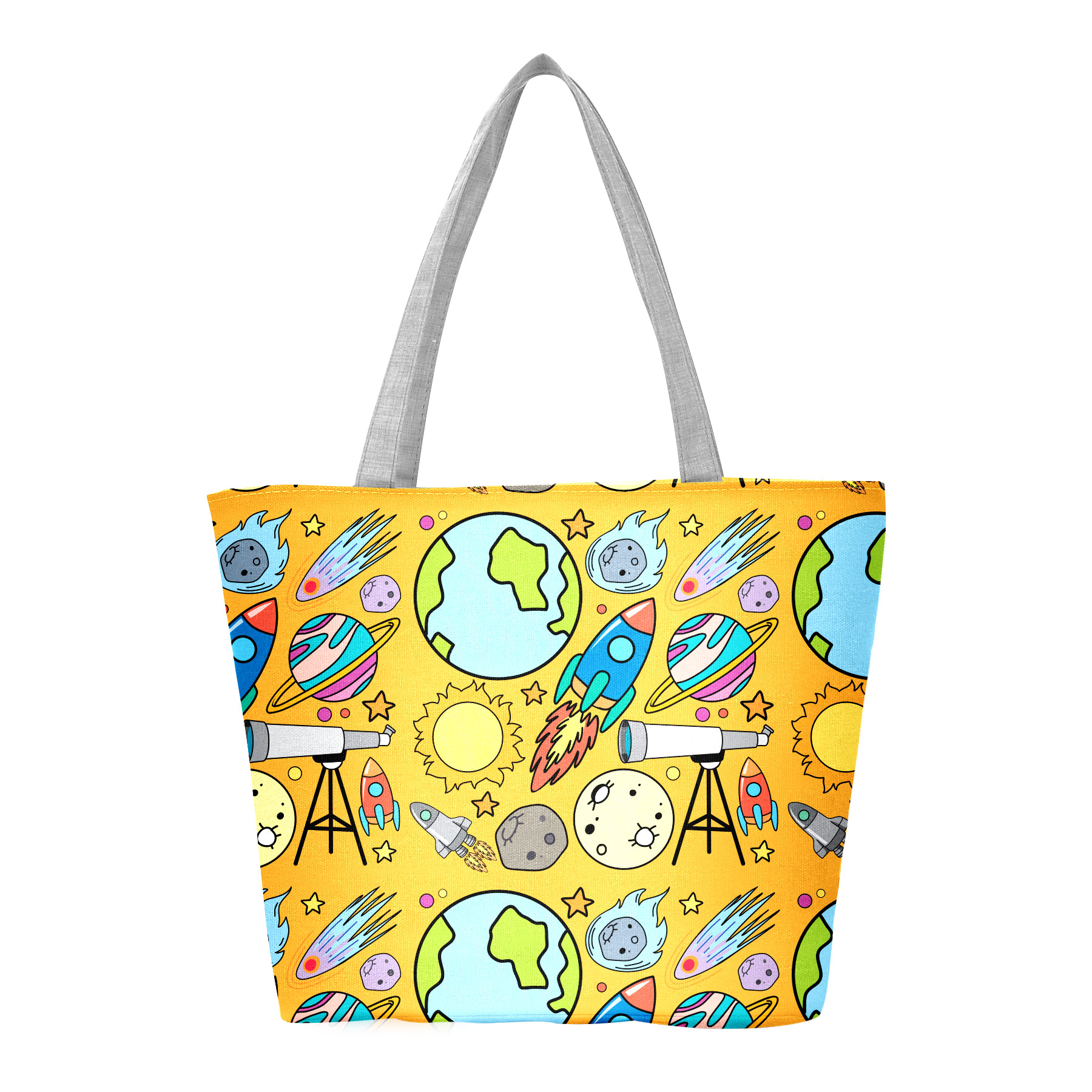 FlyFlyPromos - Canvas Tote Bag With Customized Pattern Image 5 - Promotional Product