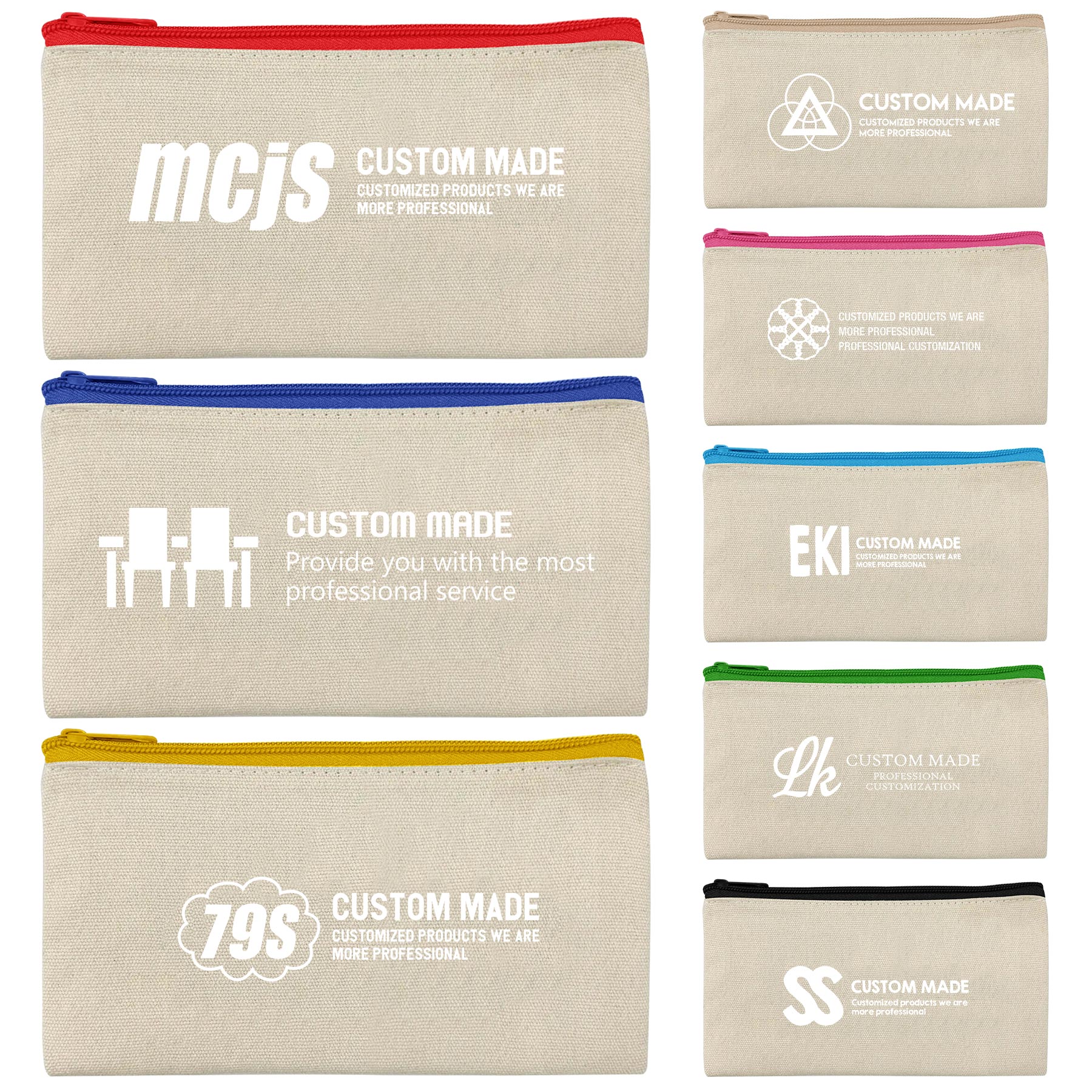 FlyFlyPromos - Multifuctional Canvas Bag With Zipper - Promotional Product