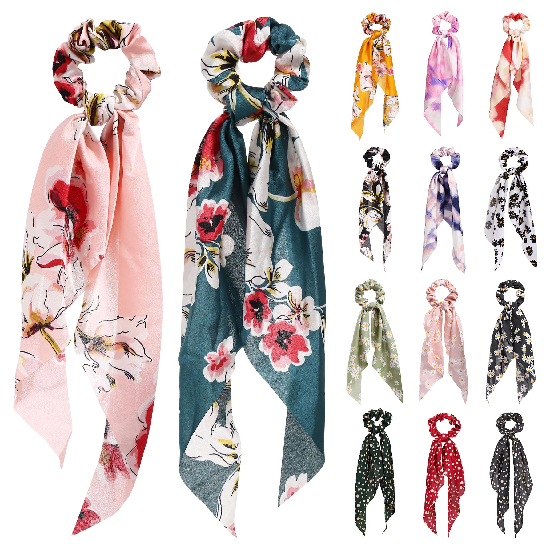 FlyFlyPromos - Bow Scrunchies for Hair - Promotional Product