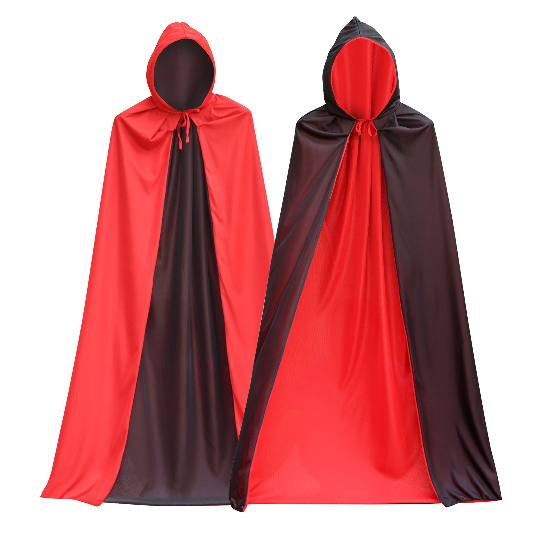 FlyFlyPromos - Double-sided Black Red Halloween Cape Image 4 - Promotional Product