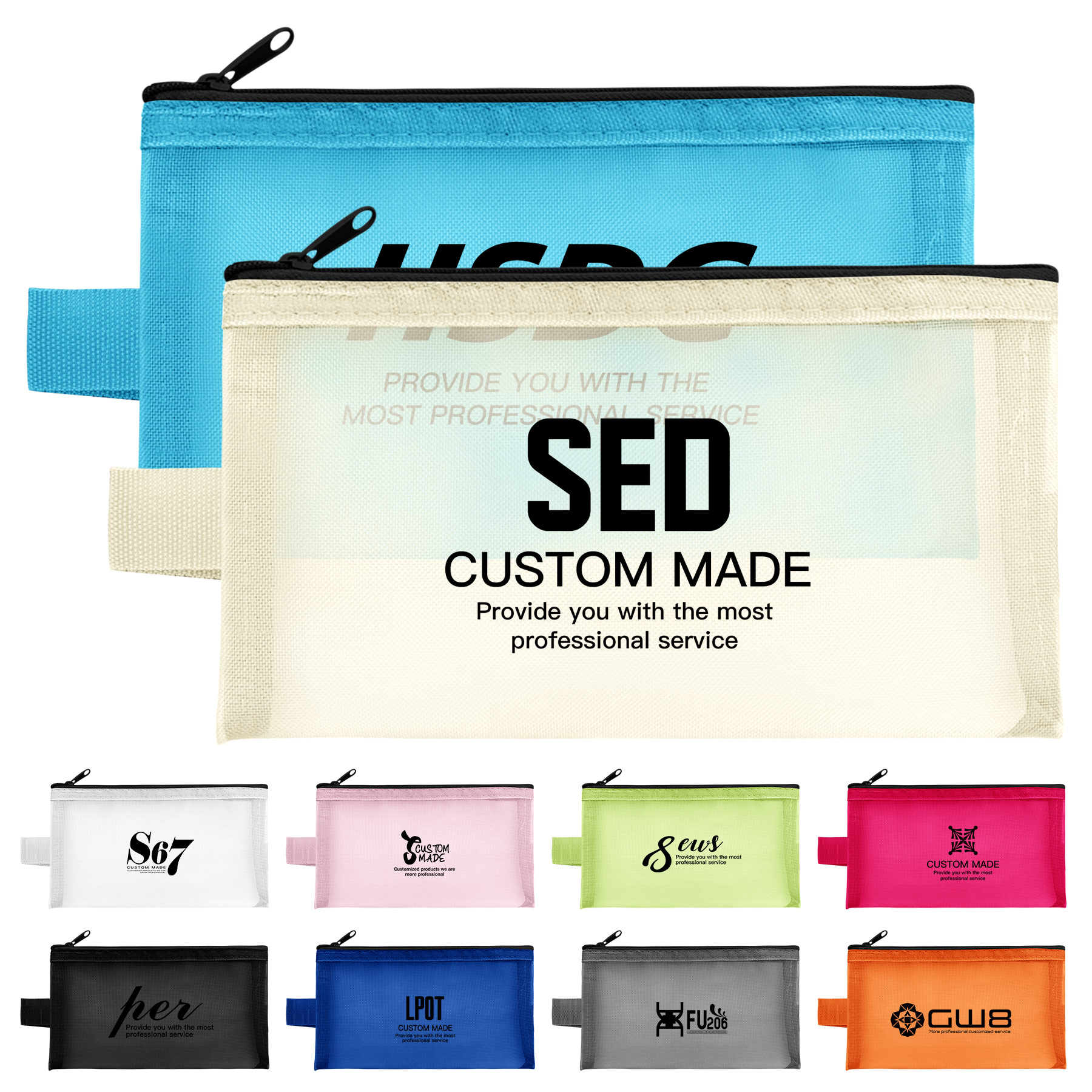 FlyFlyPromos - Transparent Mesh Stationary Bag - Promotional Product