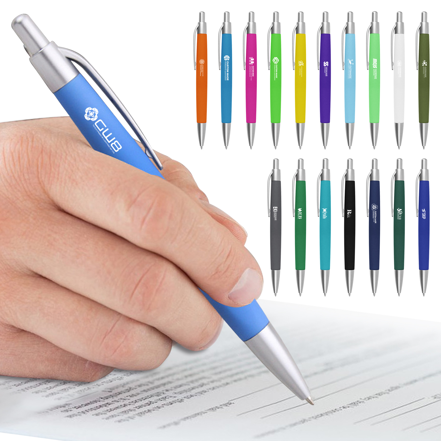 FlyFlyPromos - Grip Ballpoint Pen Image 1 - Promotional Product