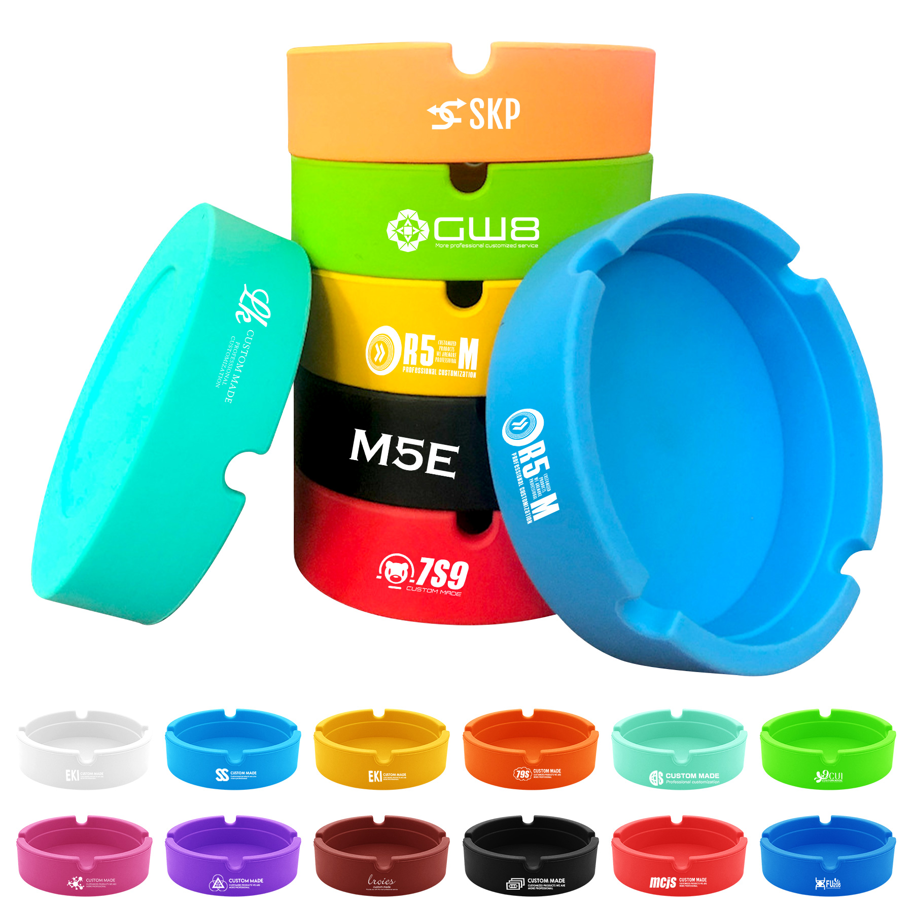 Silicone Ashtrays for Cigarettes