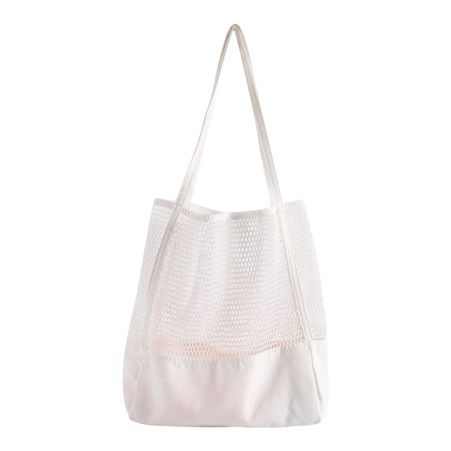 FlyFlyPromos - Embroidered Mesh Shoulder Tote Bag Image 2 - Promotional Product