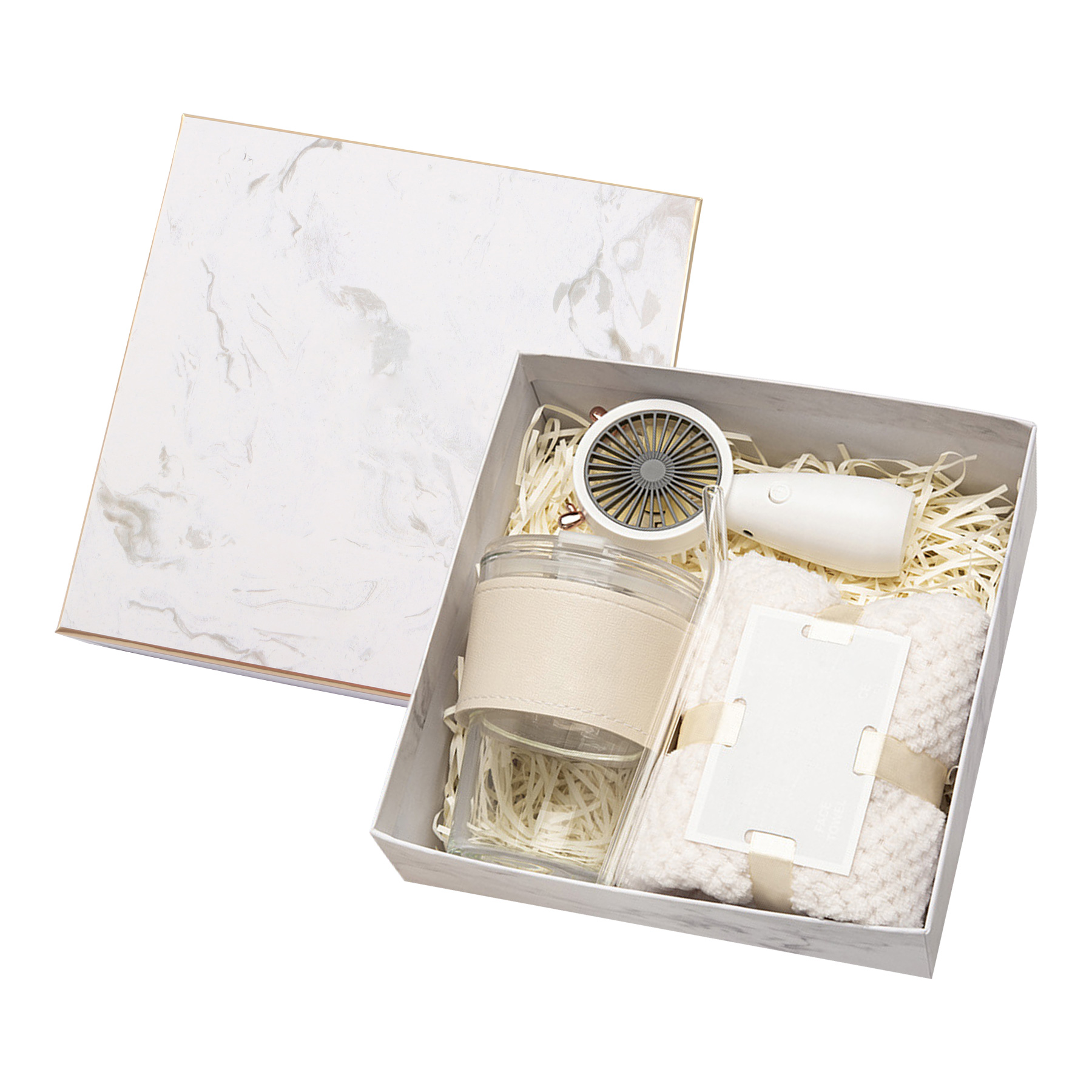 FlyFlyPromos - Gift Set with Umbrella, Towel, Handheld Fan Image 4 - Promotional Product