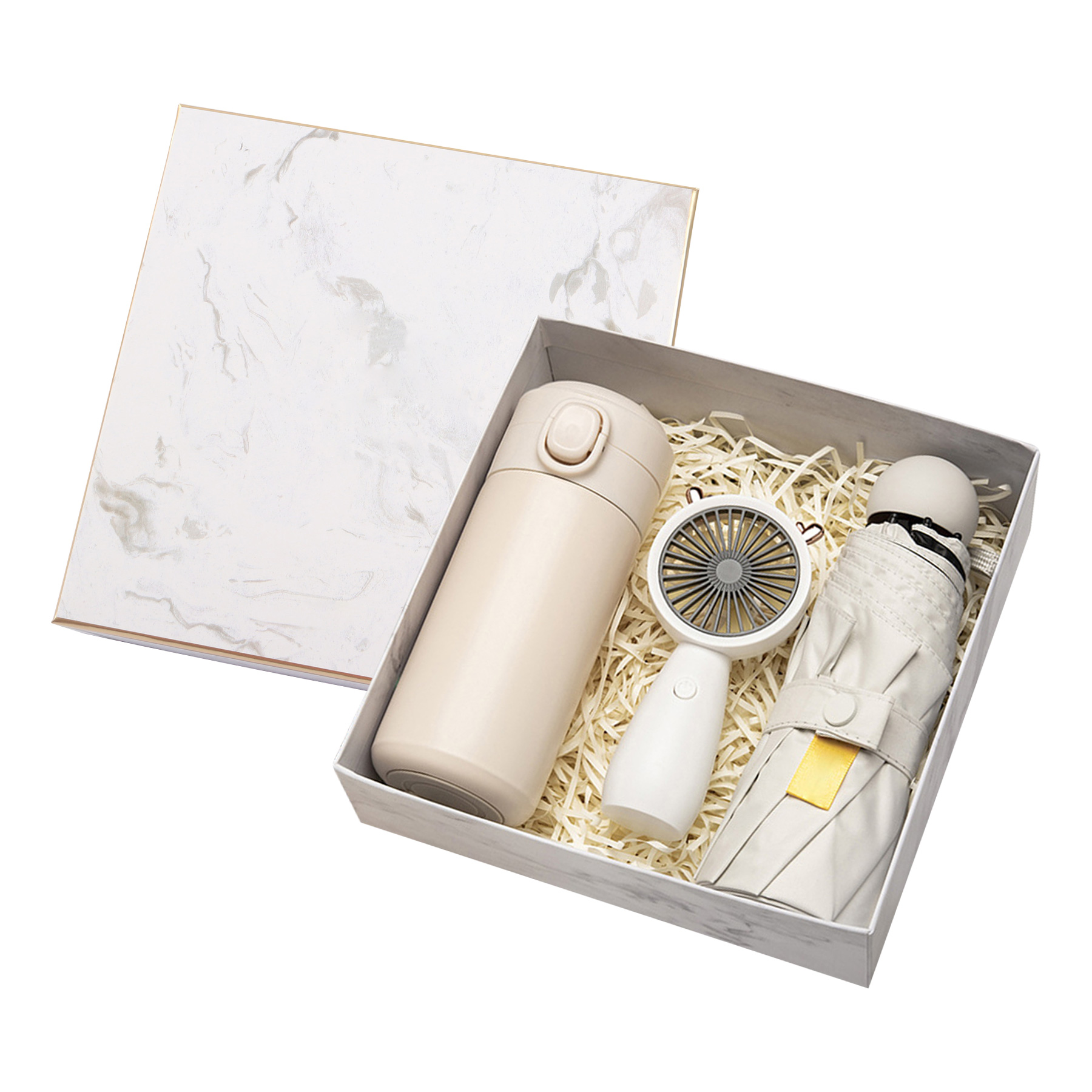 FlyFlyPromos - Gift Set with Umbrella, Towel, Handheld Fan Image 14 - Promotional Product