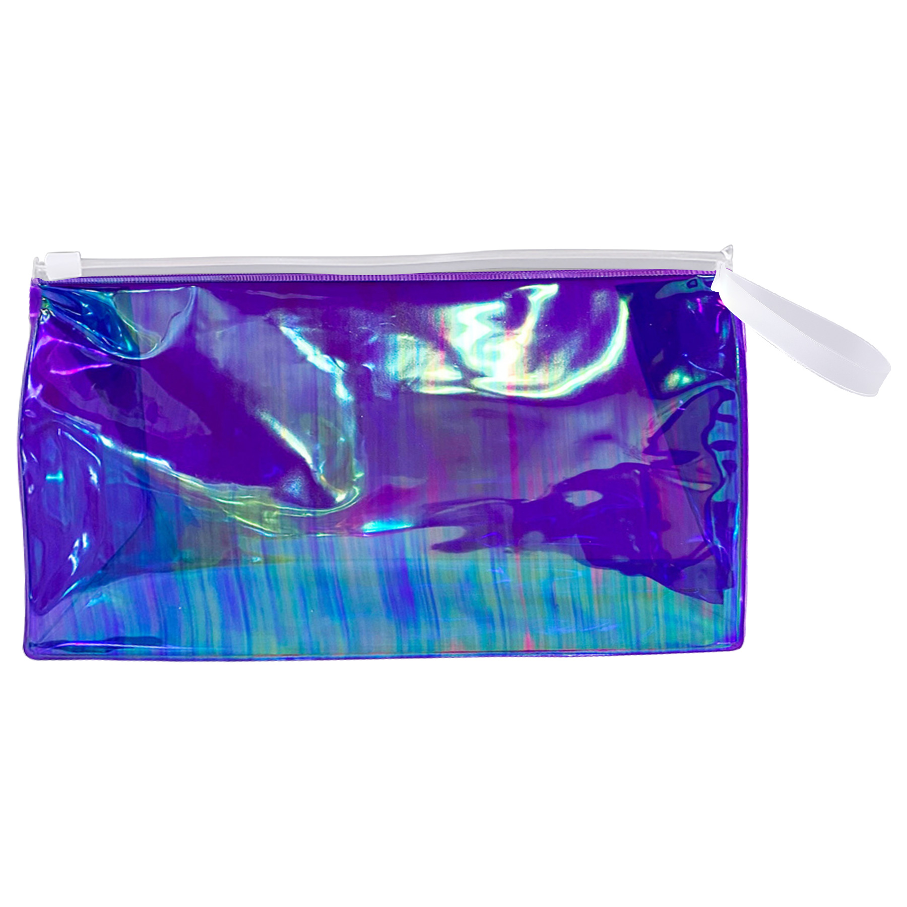 FlyFlyPromos - Holographic PVC Cosmetic Bag with Ziplock Image 4 - Promotional Product