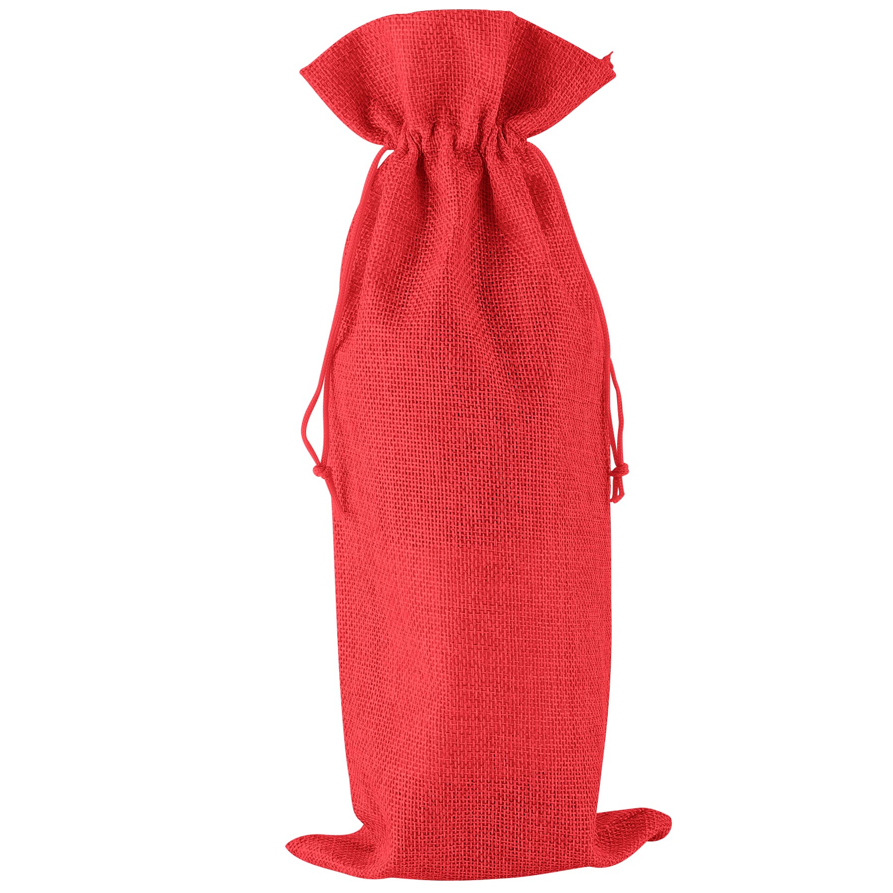 FlyFlyPromos - Red Wine Gift Drawstring Bag Image 4 - Promotional Product