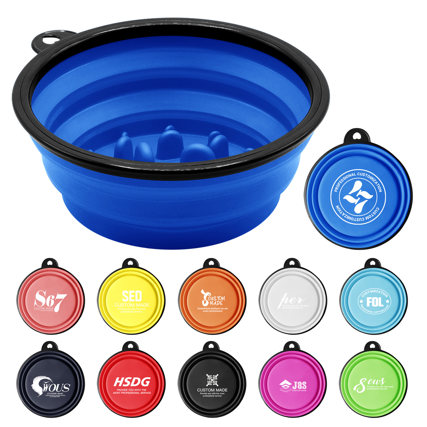 Collapsible Pet Slow Food Bowl