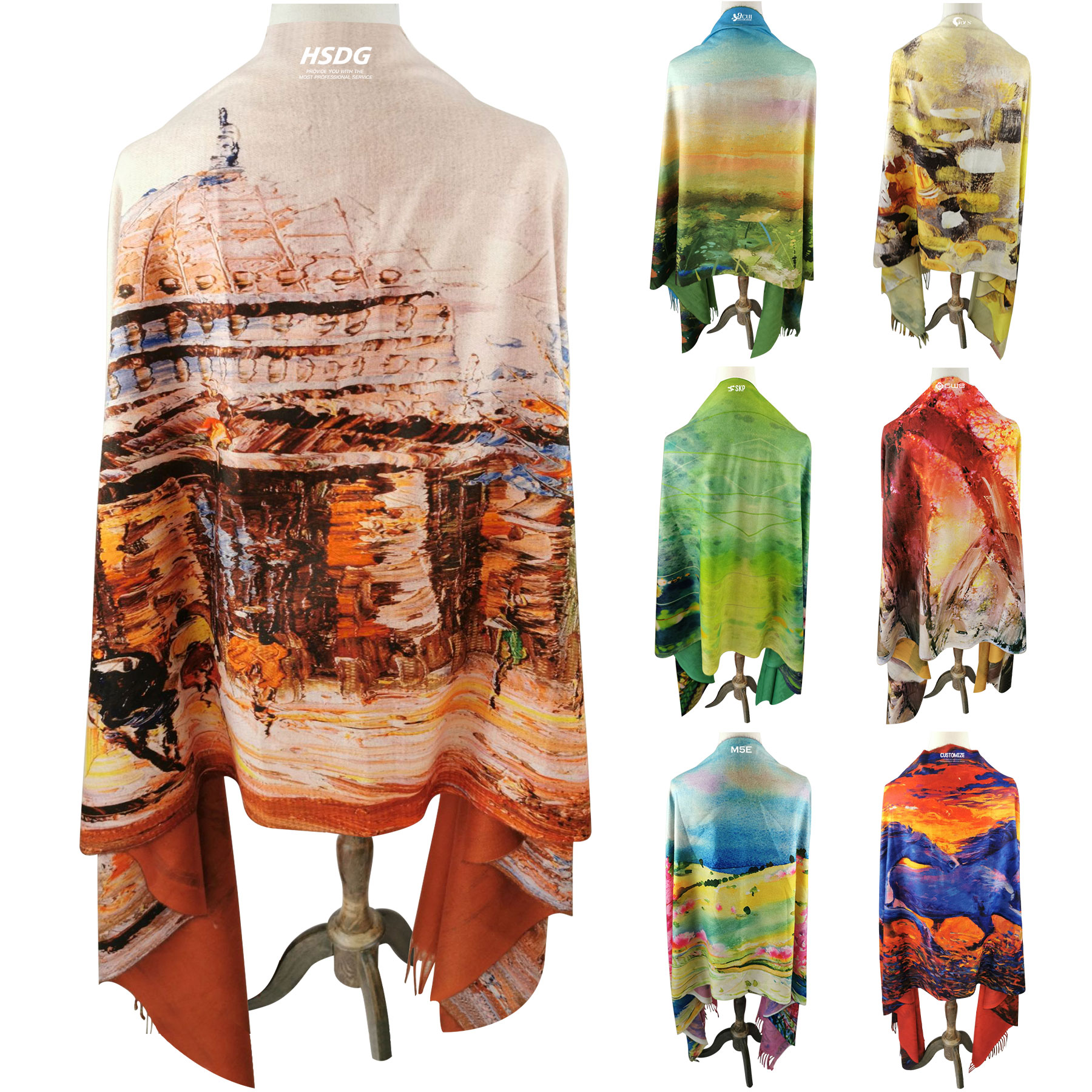FlyFlyPromos - Imitation Cashmere Scarves - Promotional Product