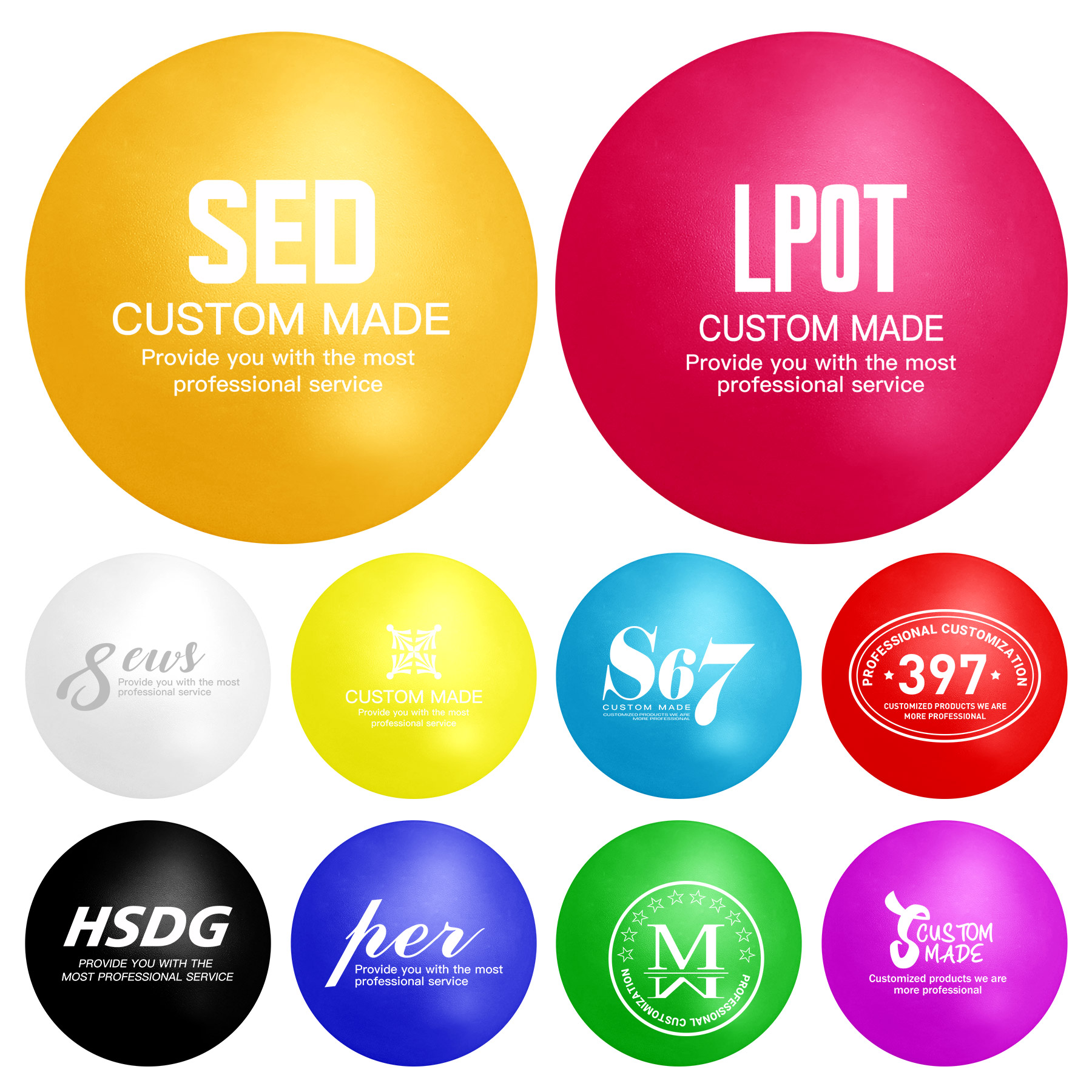 FlyFlyPromos - Mini PVC Yoga Ball - Promotional Product