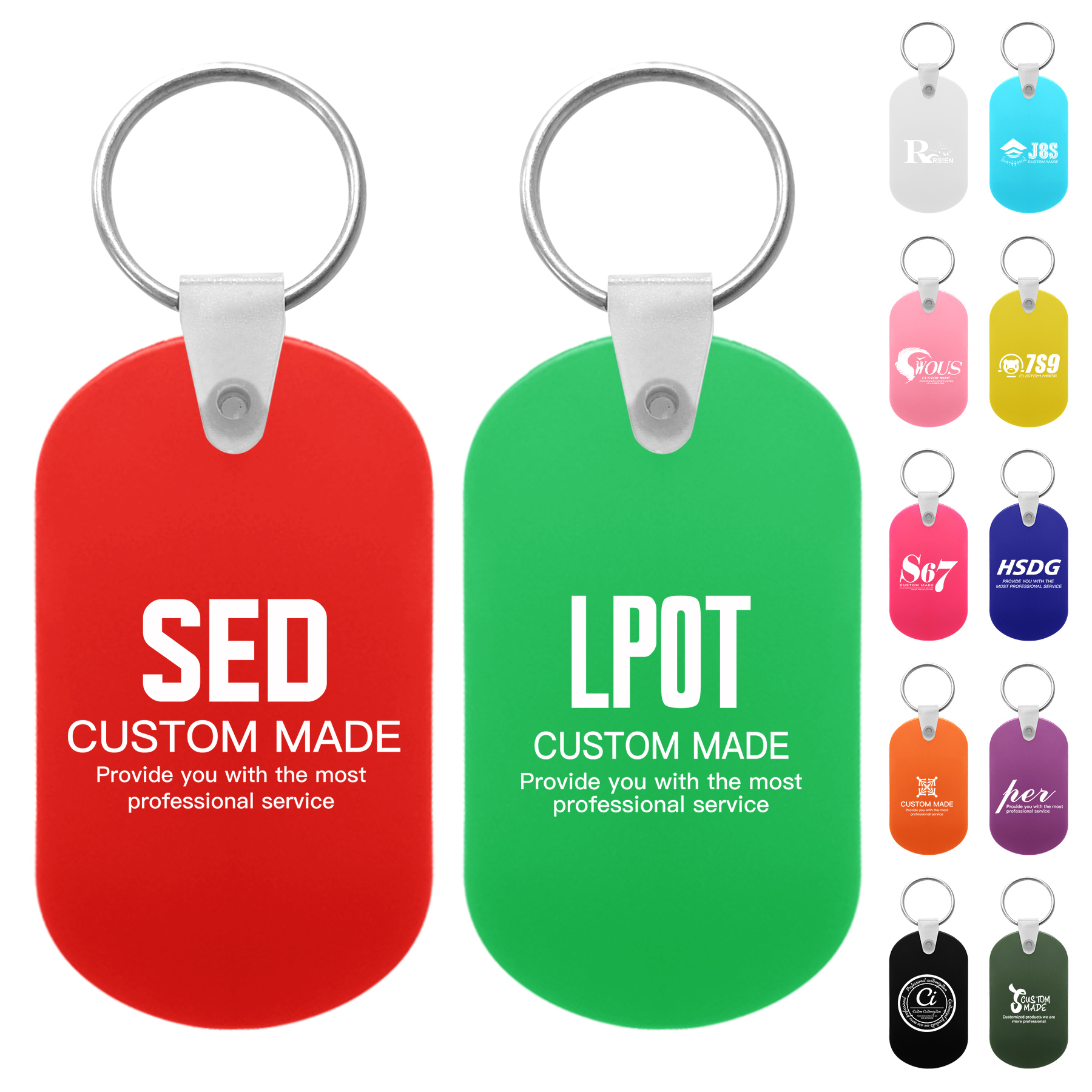 FlyFlyPromos - Custom Plastic Keychain - Promotional Product