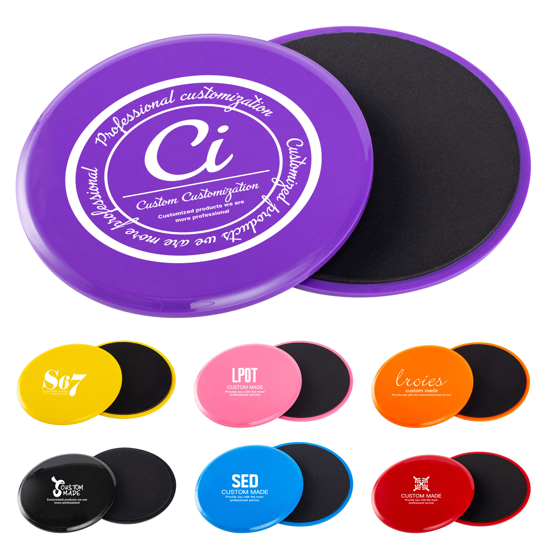 FlyFlyPromos - Exercise Core Sliders - Promotional Product