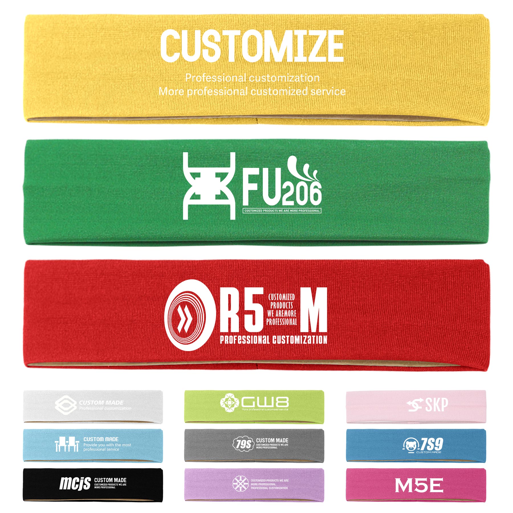 FlyFlyPromos - Elastic Sports Headbands - Promotional Product