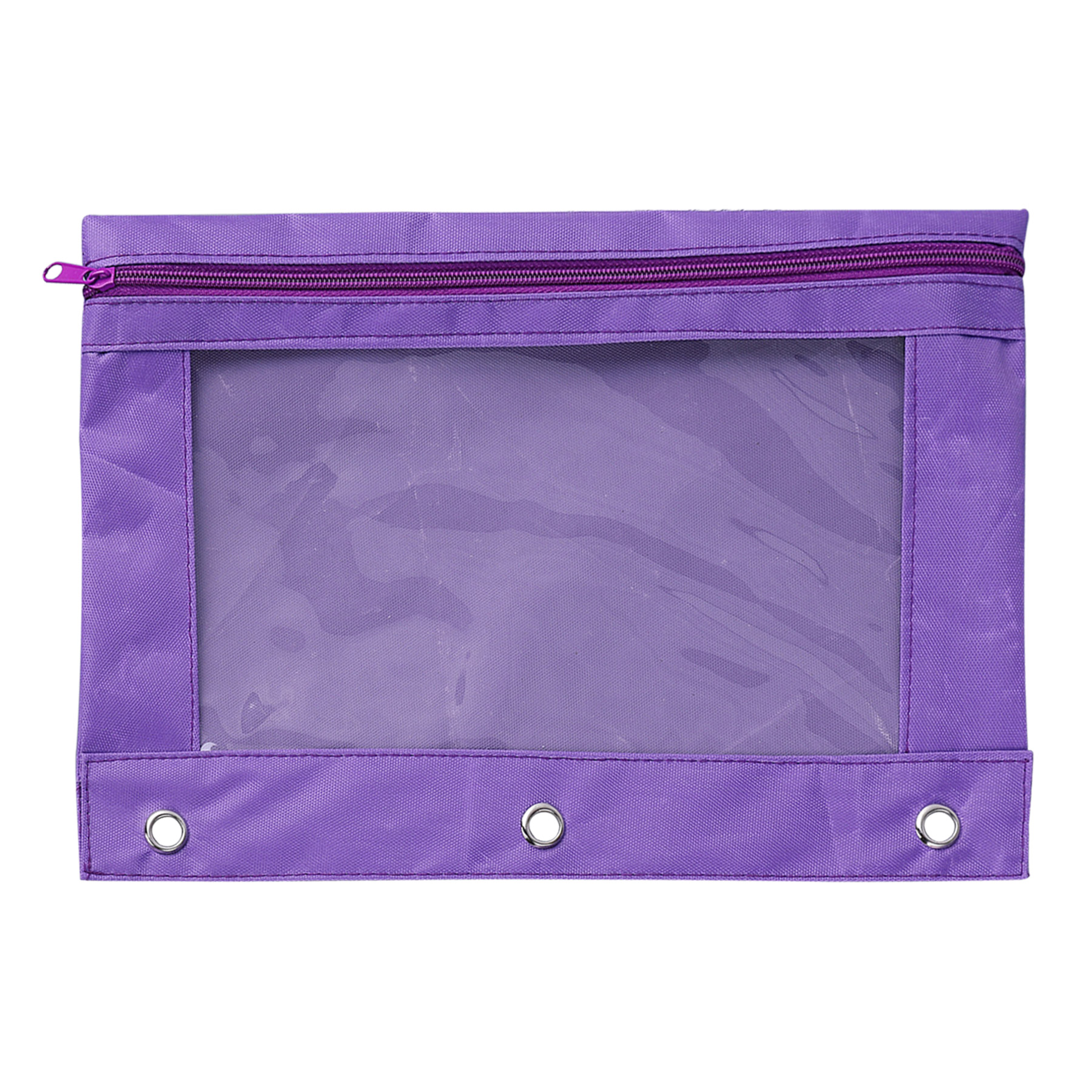FlyFlyPromos - Three Ring Zipper Pencil Pouch Image 6 - Promotional Product