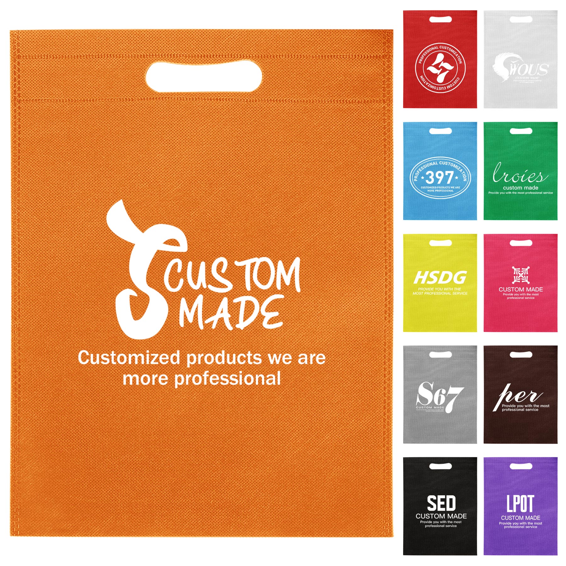 FlyFlyPromos - Non-Woven Die Cut Tote Bag - Promotional Product