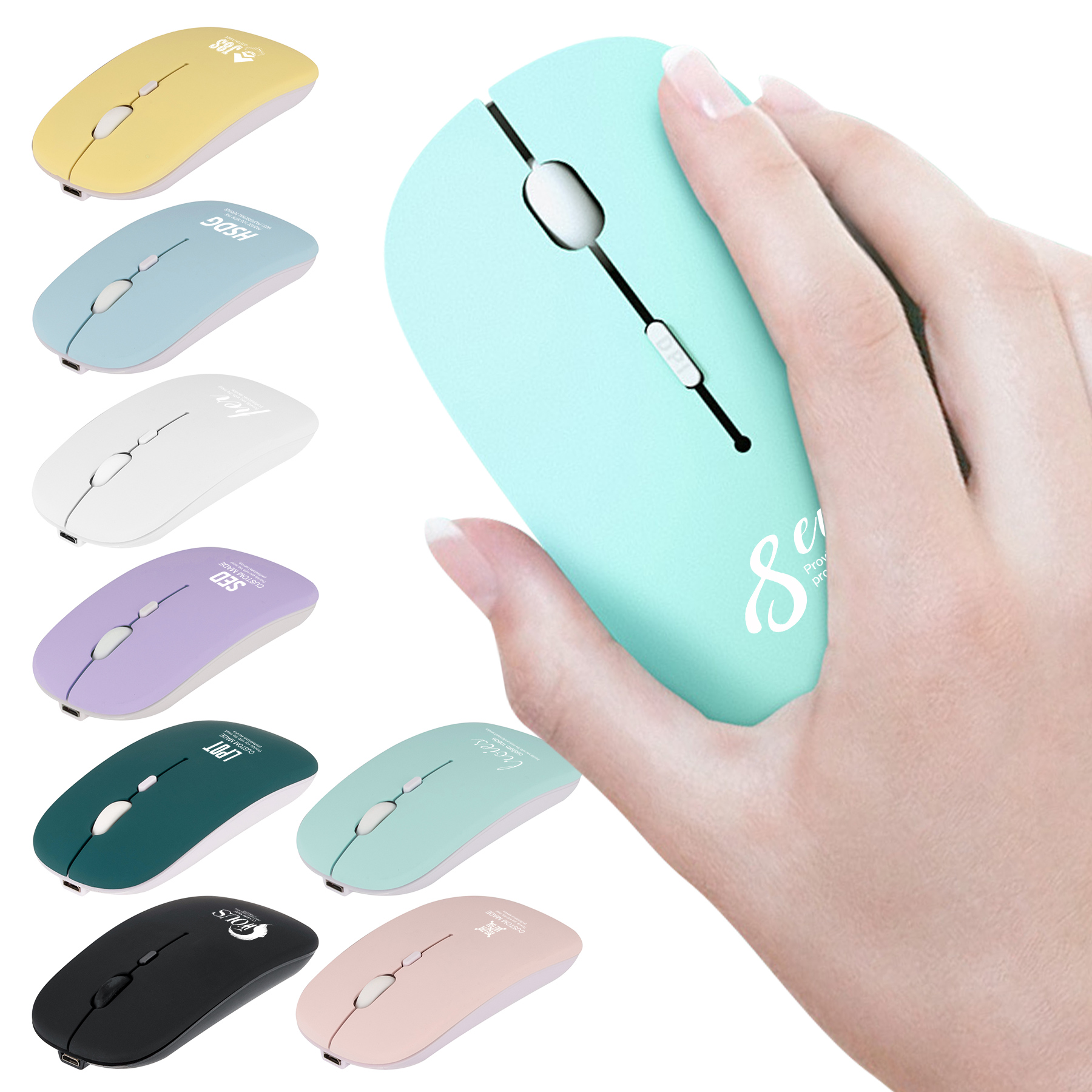 FlyFlyPromos - LED Rechargeable Wireless Mouse - Promotional Product
