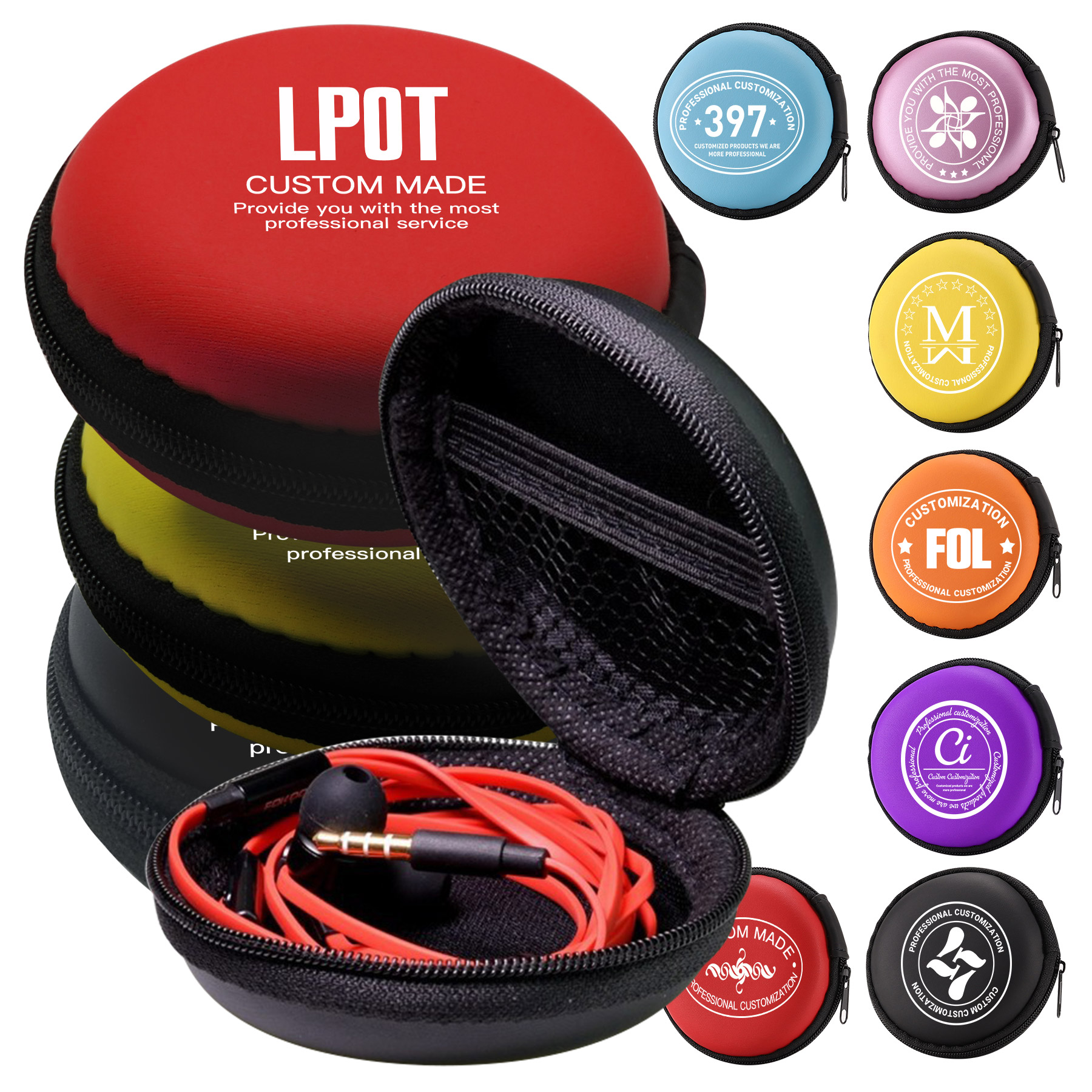 FlyFlyPromos - EVA Round Headphone Case - Promotional Product
