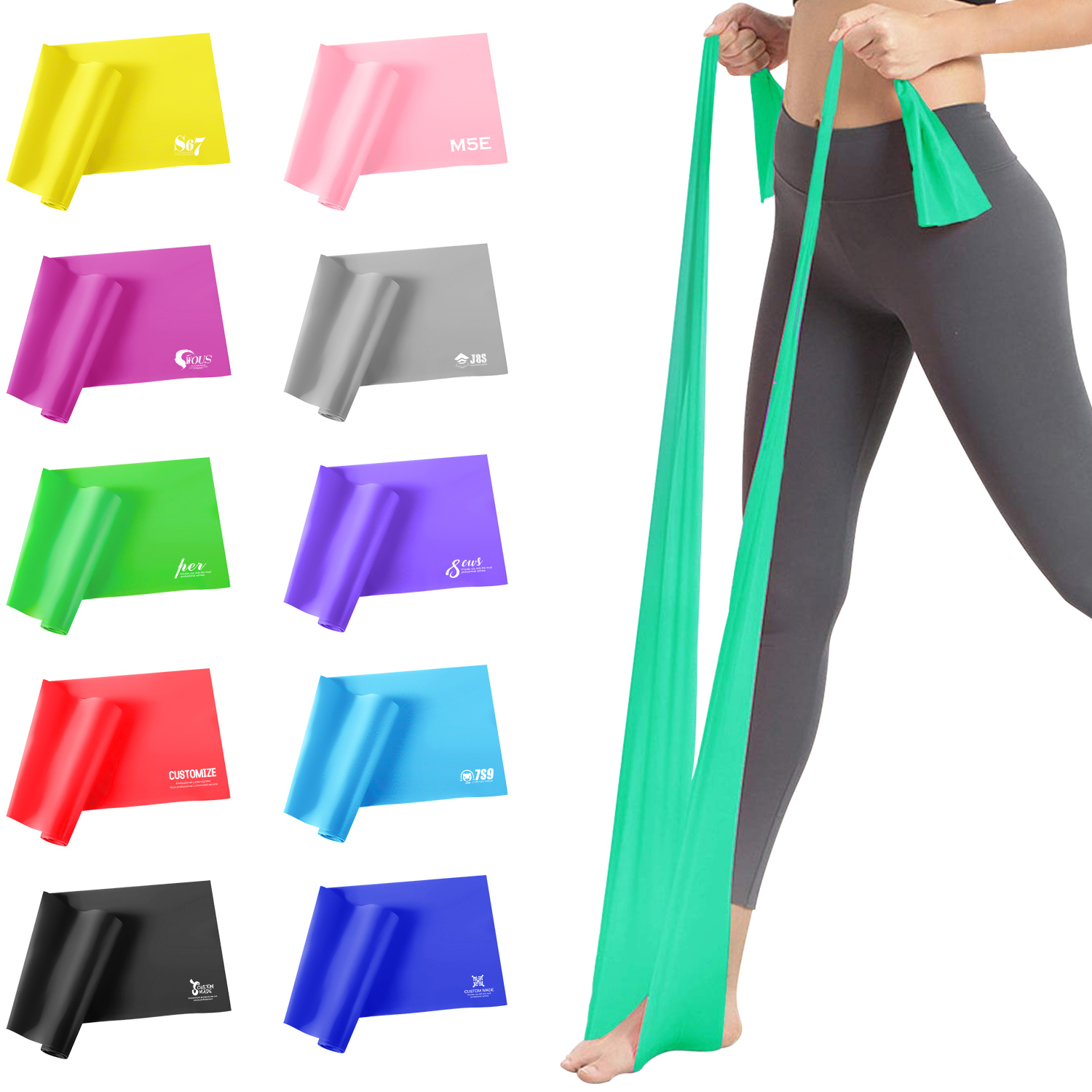 FlyFlyPromos - Long Resistance Bands For Working Out - Promotional Product